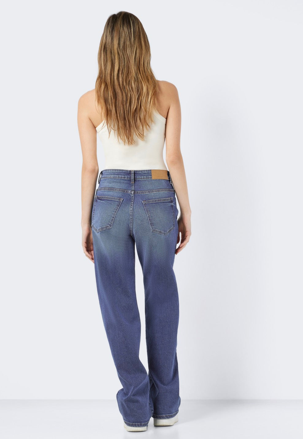 Noisy May - Yolanda Wide Medium Blue Denim - Jeans | Women-Image