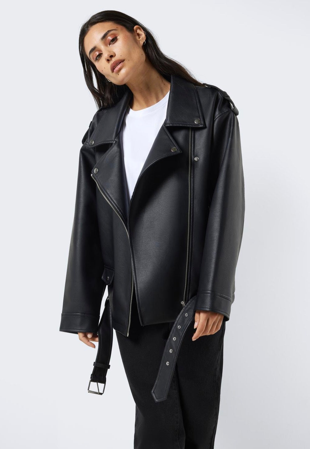 Noisy May - Paulina Oversize Biker Black - Jacket | Women-Image