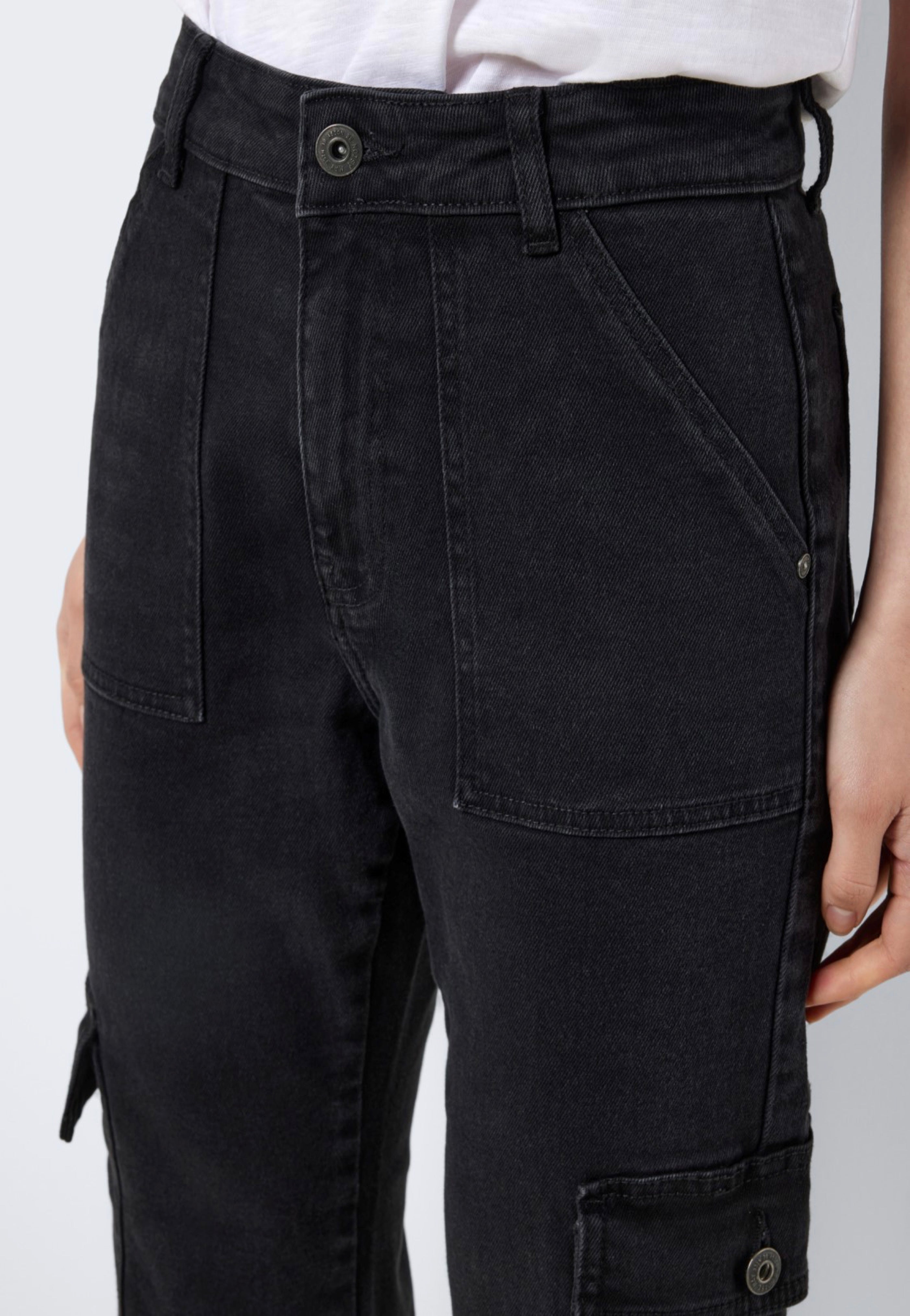 Noisy May - Moni Utility Cargo Ank Black - Jeans | Women-Image