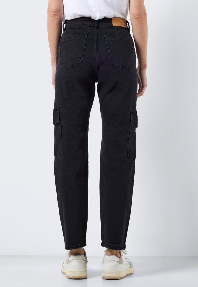 Noisy May - Moni Utility Cargo Ank Black - Jeans | Women-Image