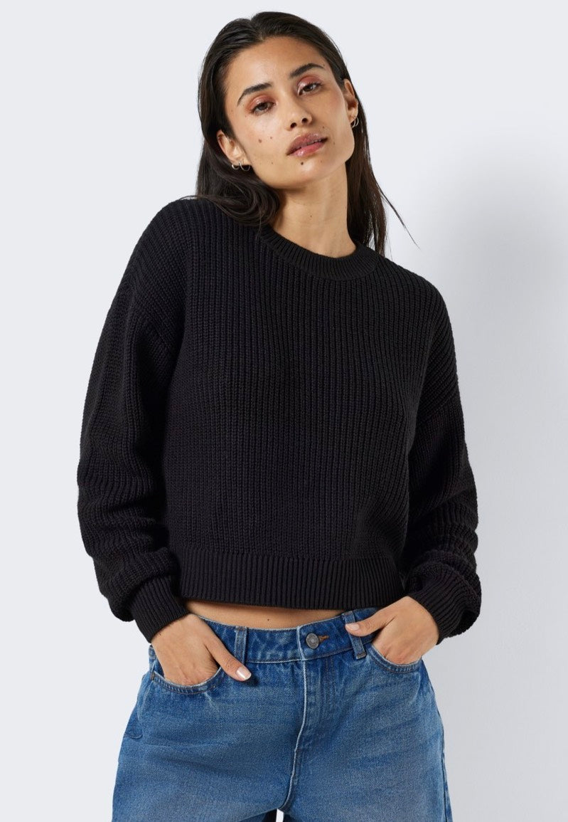 Noisy May - Maysa O Neck Black - Pullover | Women-Image