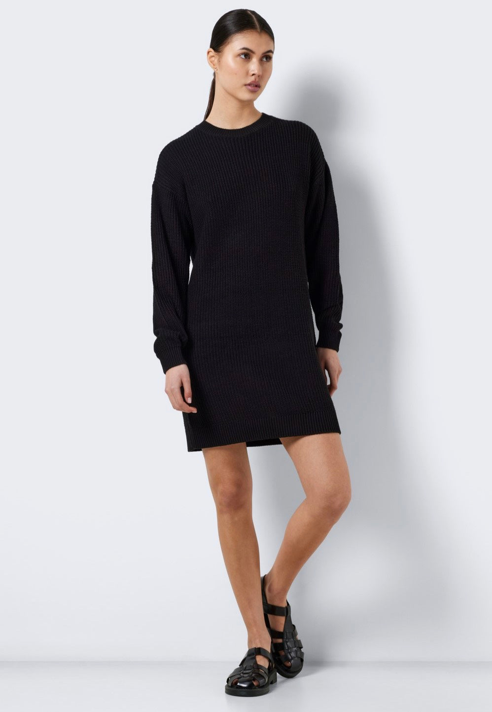 Noisy May - Maysa O Neck Black - Knit Dress | Women-Image