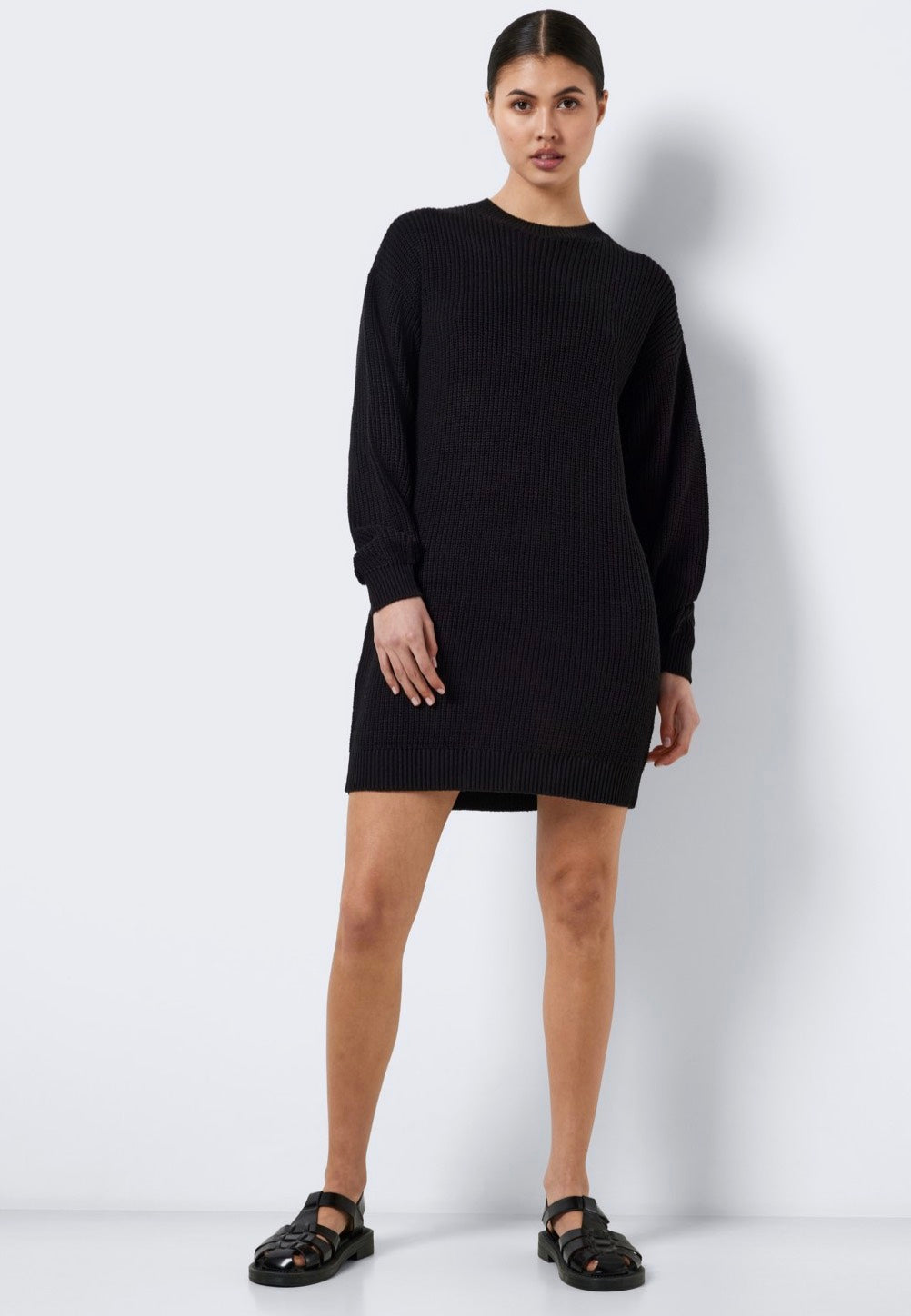 Noisy May - Maysa O Neck Black - Knit Dress | Women-Image