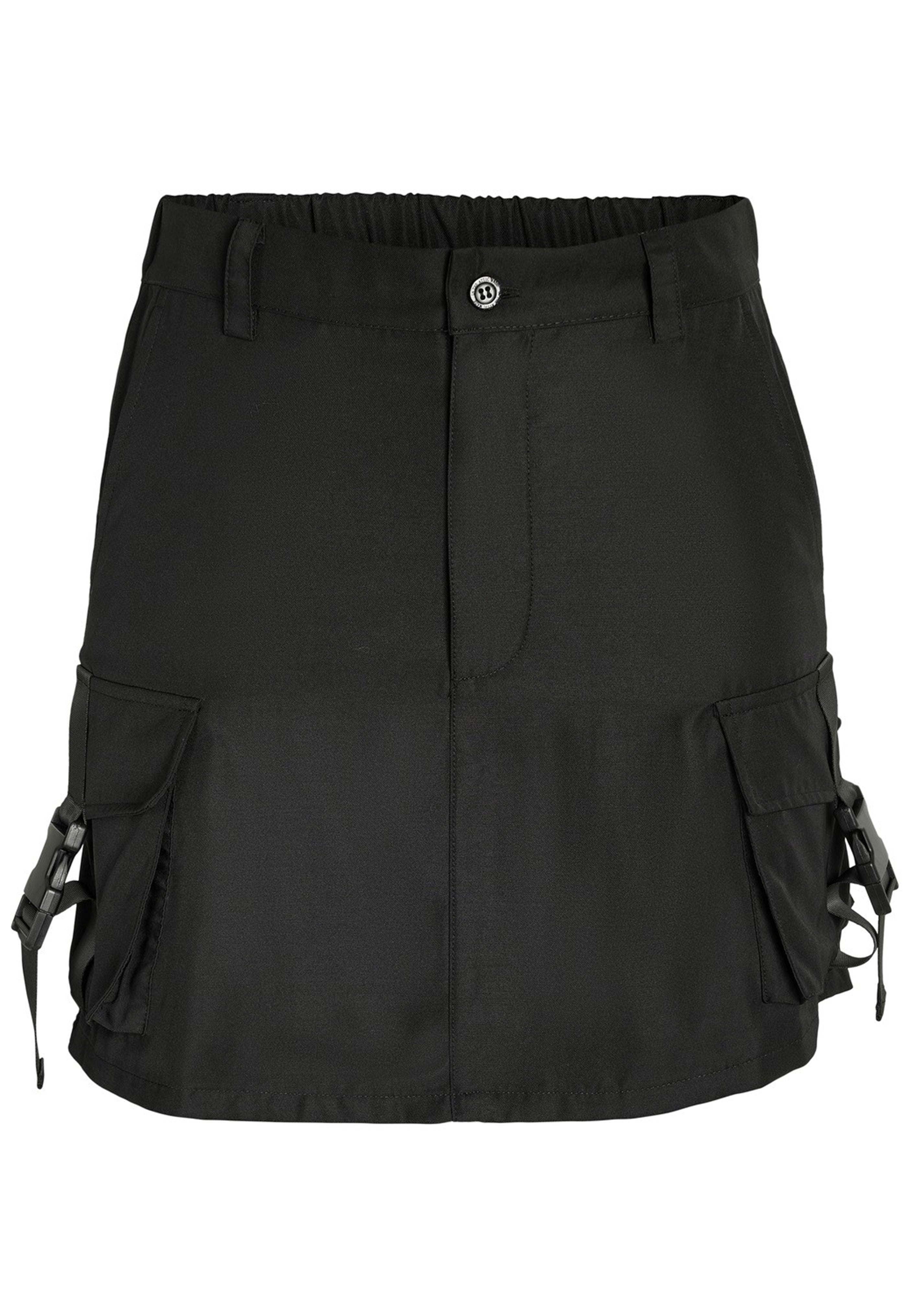 Noisy May - Irina Cargo Black Buckles - Skirt | Women-Image