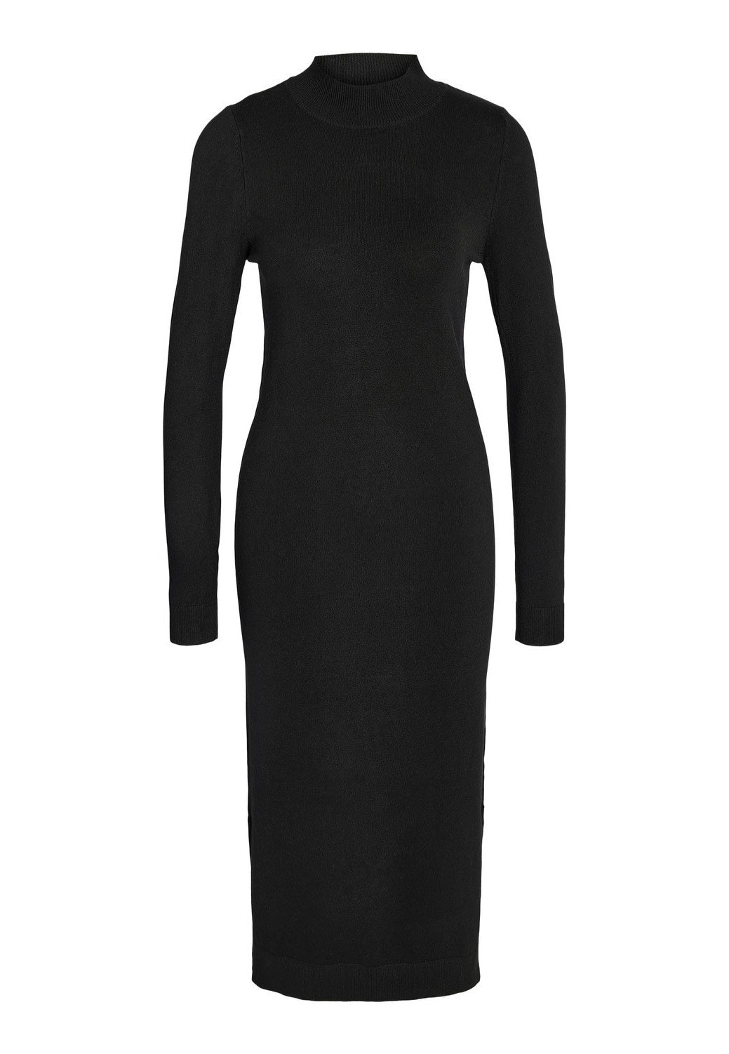 Noisy May - Sandi Long Highneck Black - Knit Dress | Women-Image