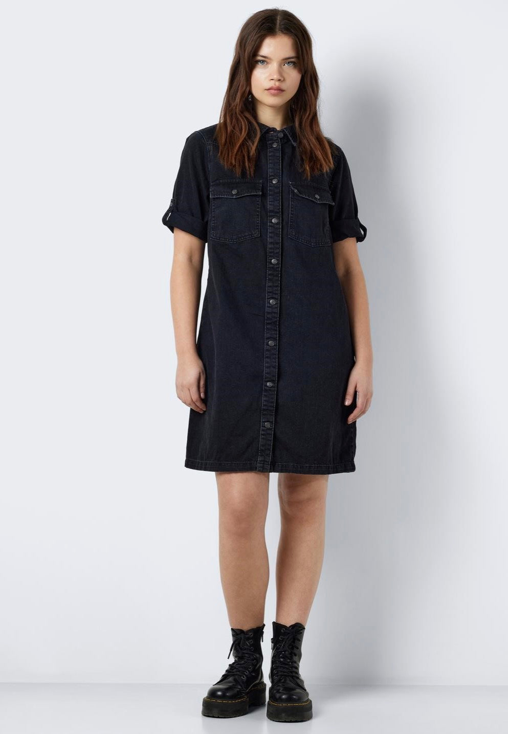 Noisy May - New Signe Denim Black Washed - Dress | Women-Image