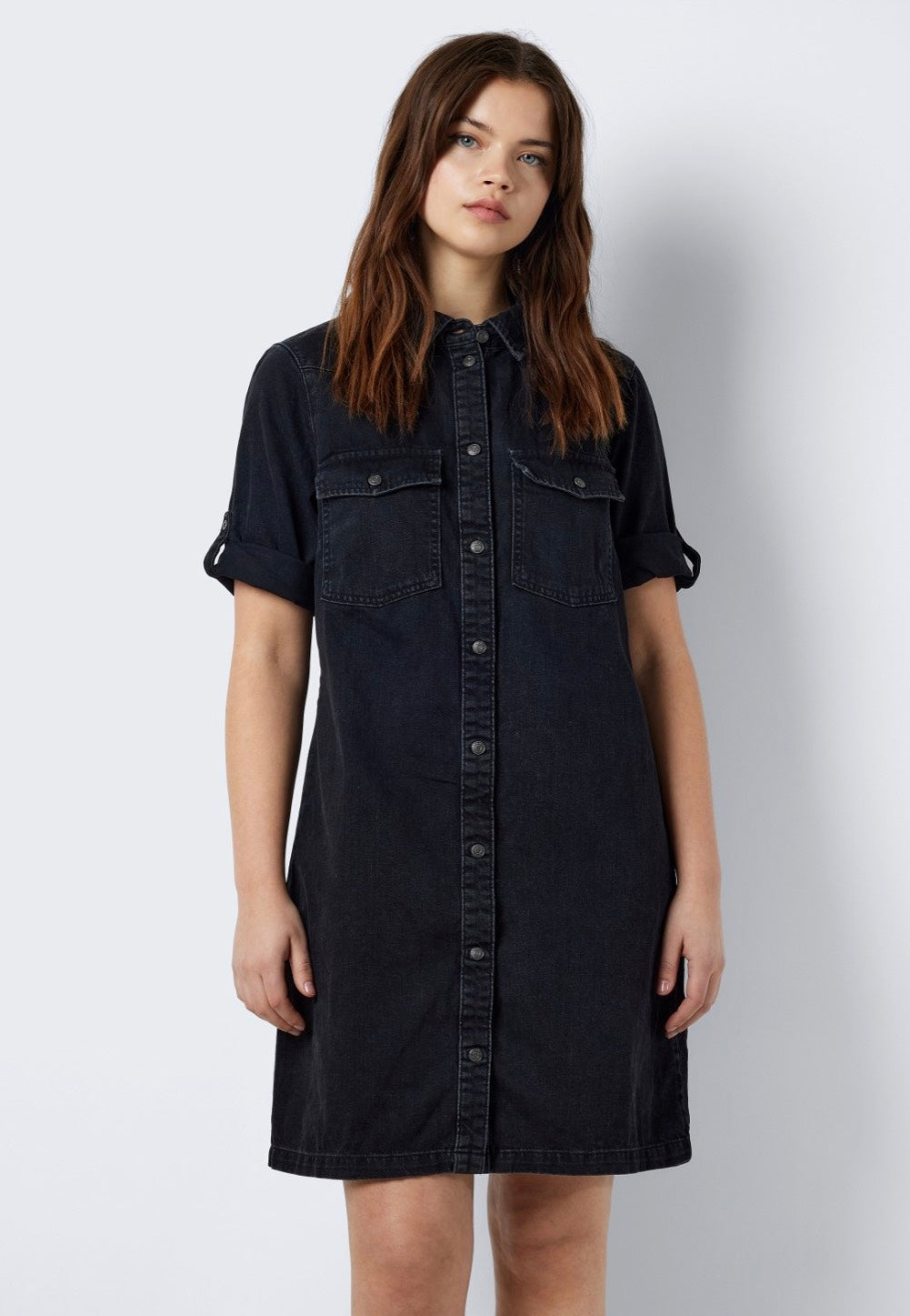 Noisy May - New Signe Denim Black Washed - Dress | Women-Image