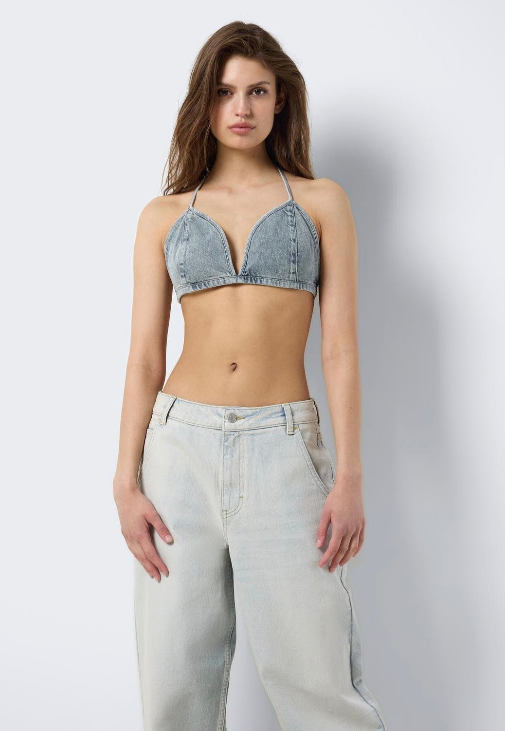 Noisy May - Bella Medium Blue Denim - Top | Women-Image