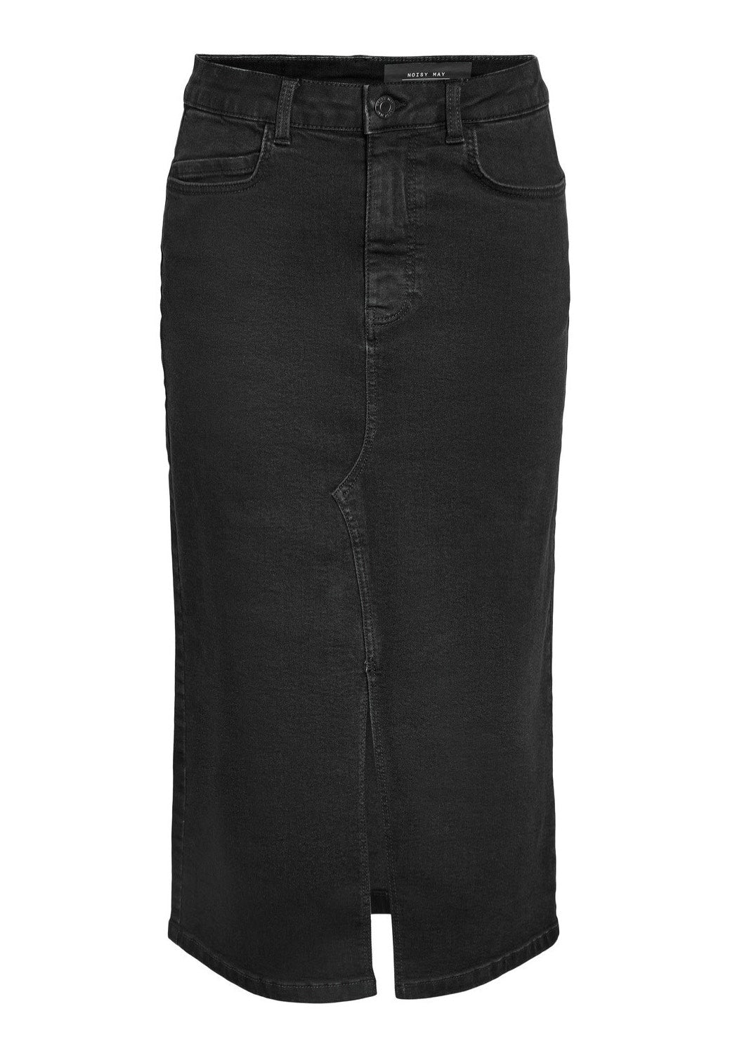 Noisy May - Kath Slit Midi Black Denim - Skirt | Women-Image