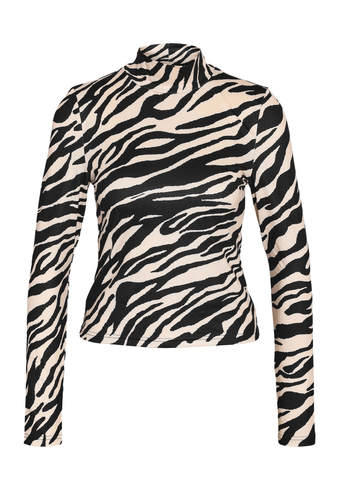 Noisy May - Destiny Turtleneck Black Zebra - Top | Women-Image