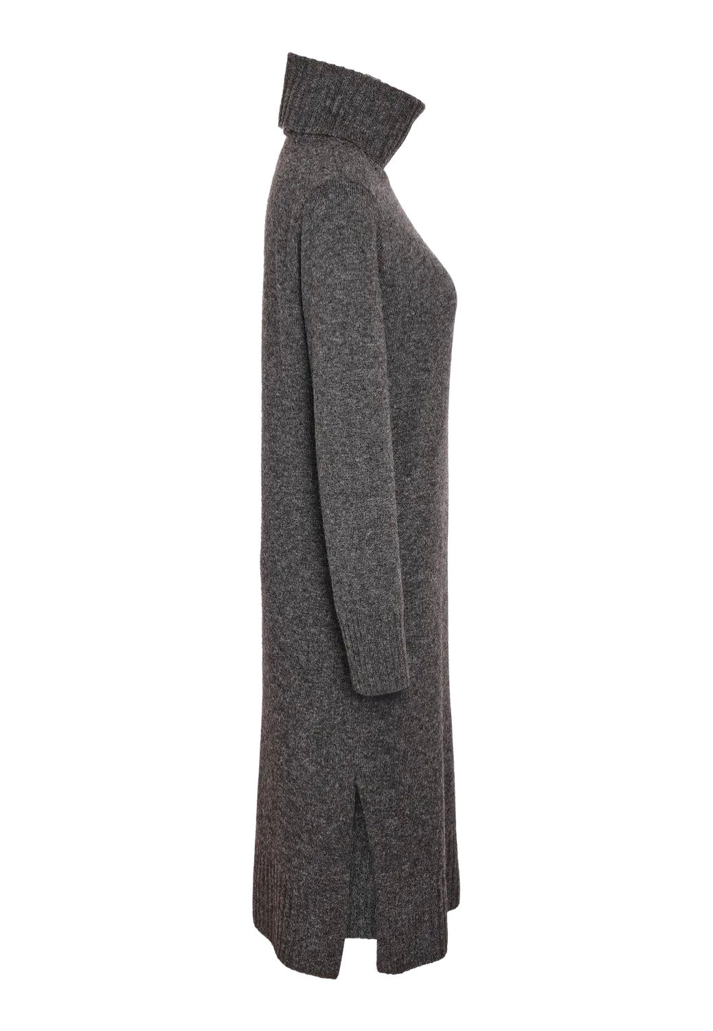 Noisy May - Viola Rollneck Dark Grey Melange - Dress | Women-Image