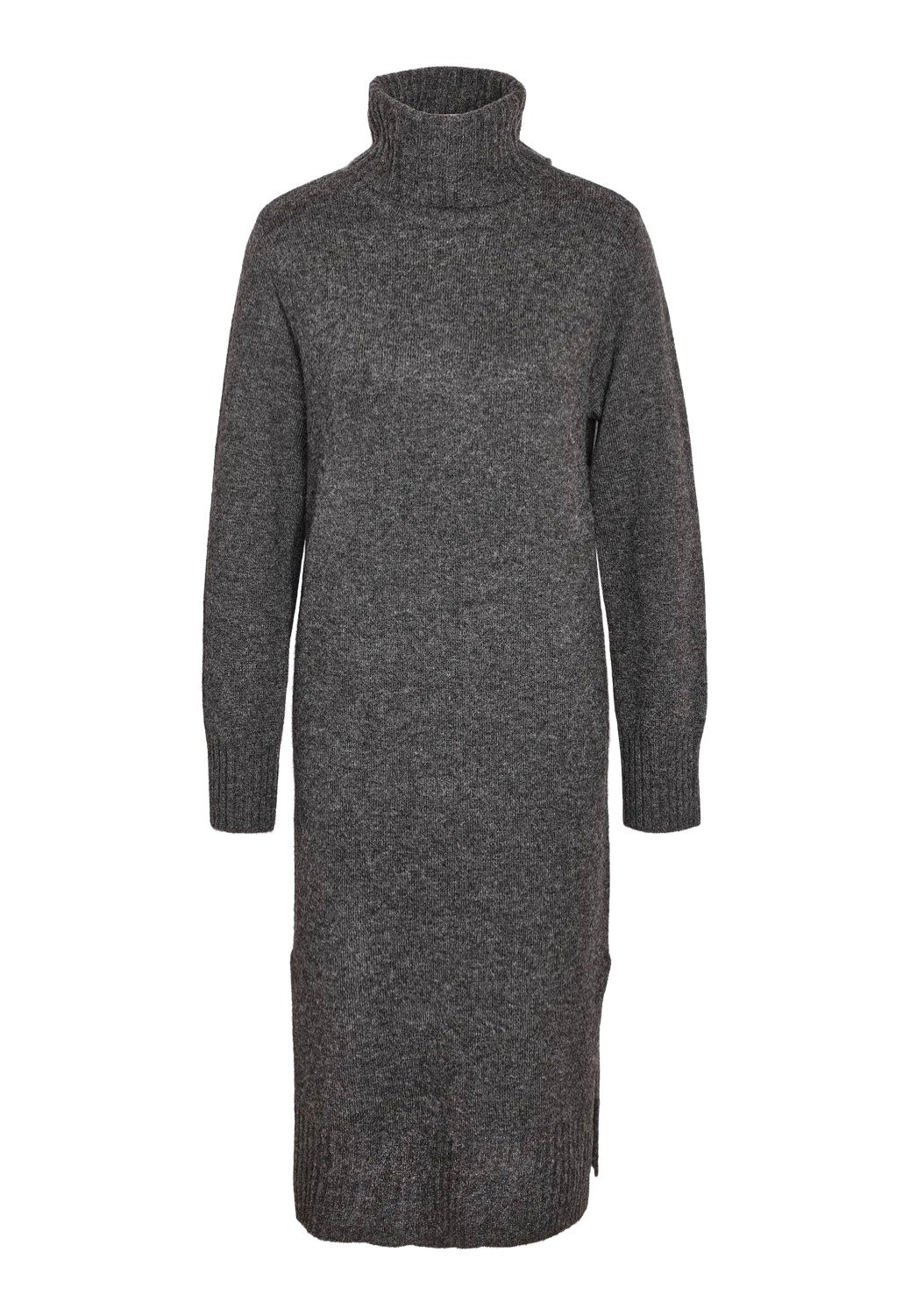 Noisy May - Viola Rollneck Dark Grey Melange - Dress | Women-Image