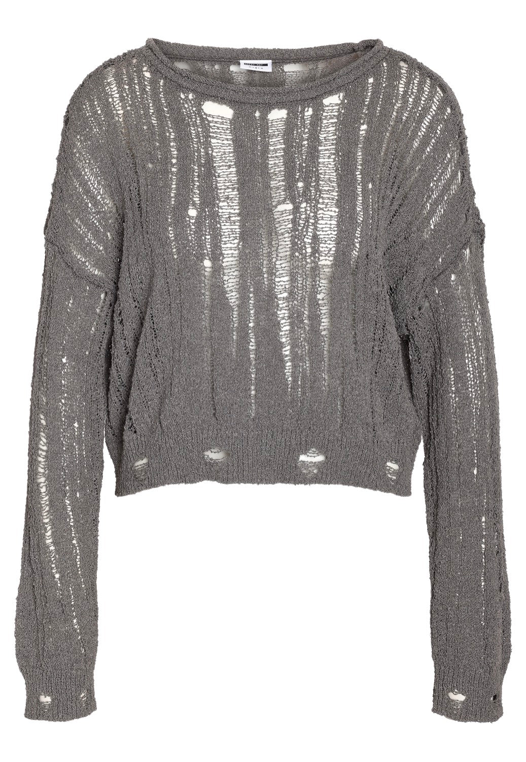 Noisy May - Mary O Neck Charcoal Gray - Pullover | Women-Image