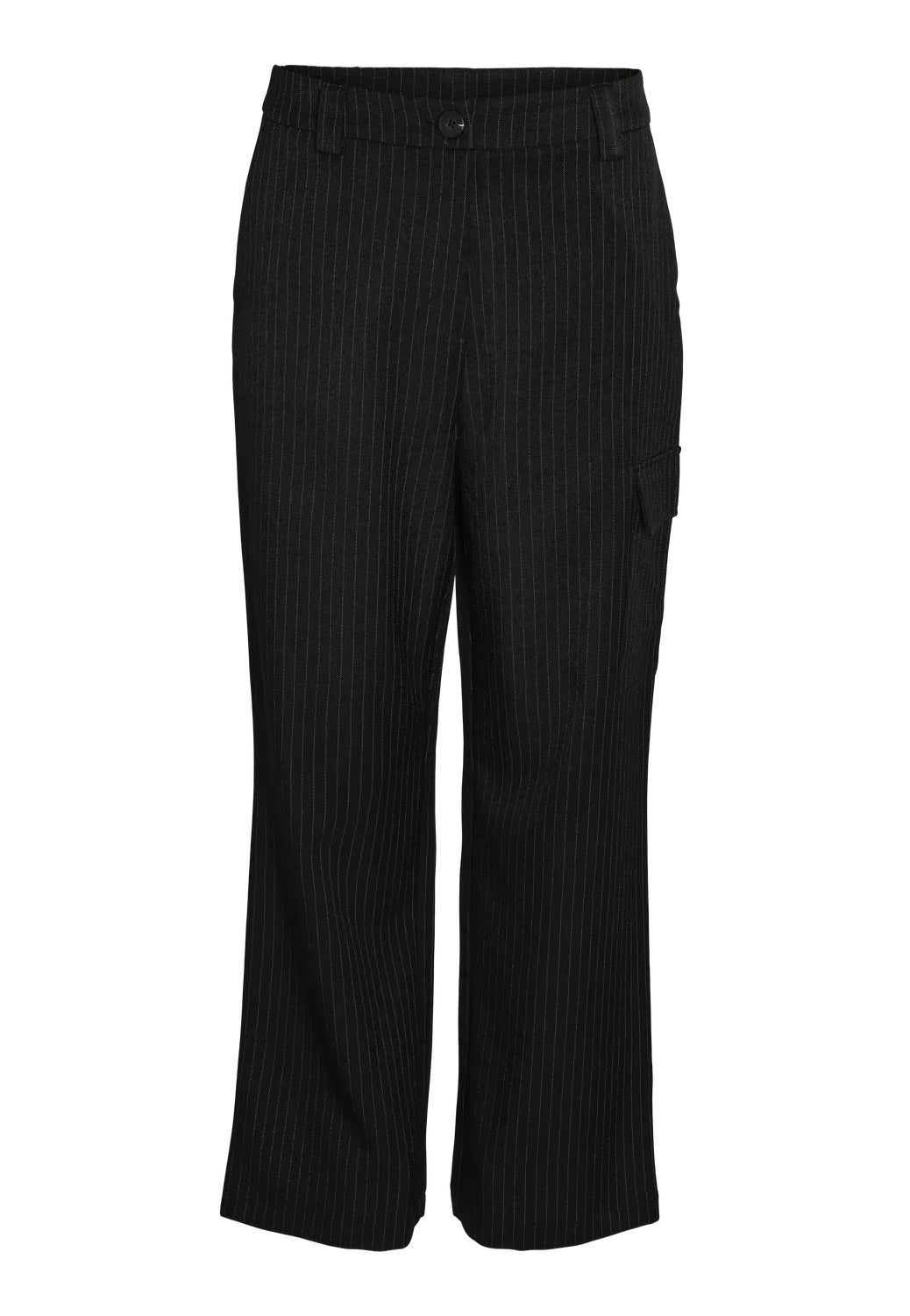 Noisy May - Dallas Pinstripe Black White - Pants | Women-Image