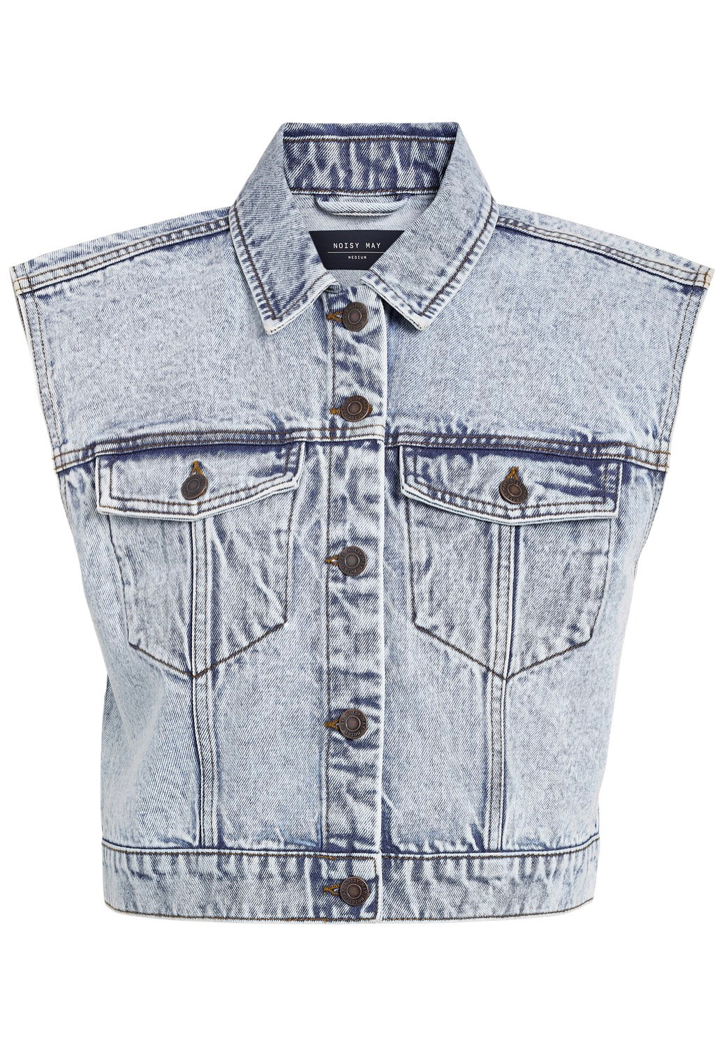 Noisy May - Nathi Light Blue Denim - Vest | Women-Image