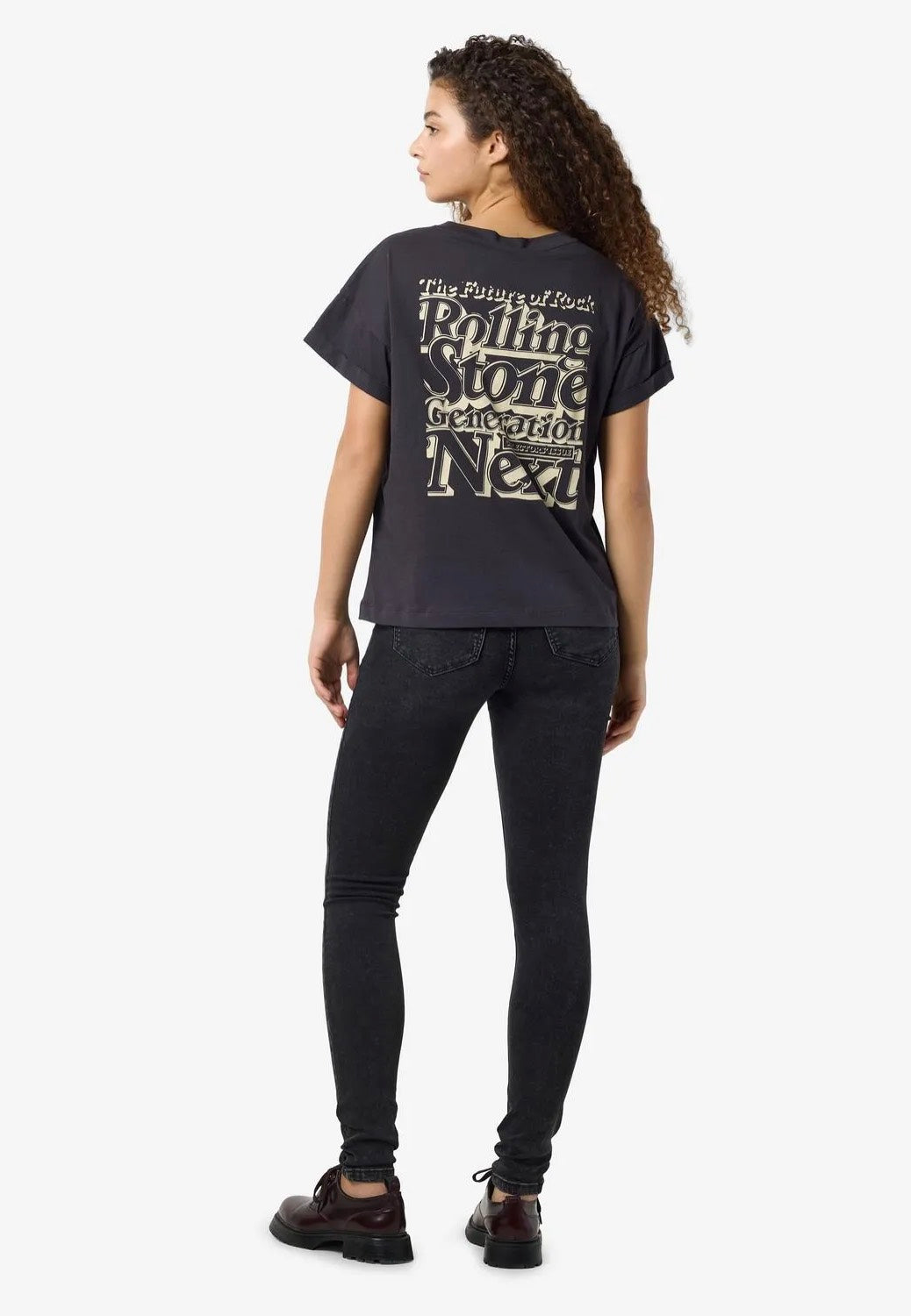 Noisy May x The Rolling Stones - Gaby Obsidian Oatmeal - T-Shirt | Women-Image