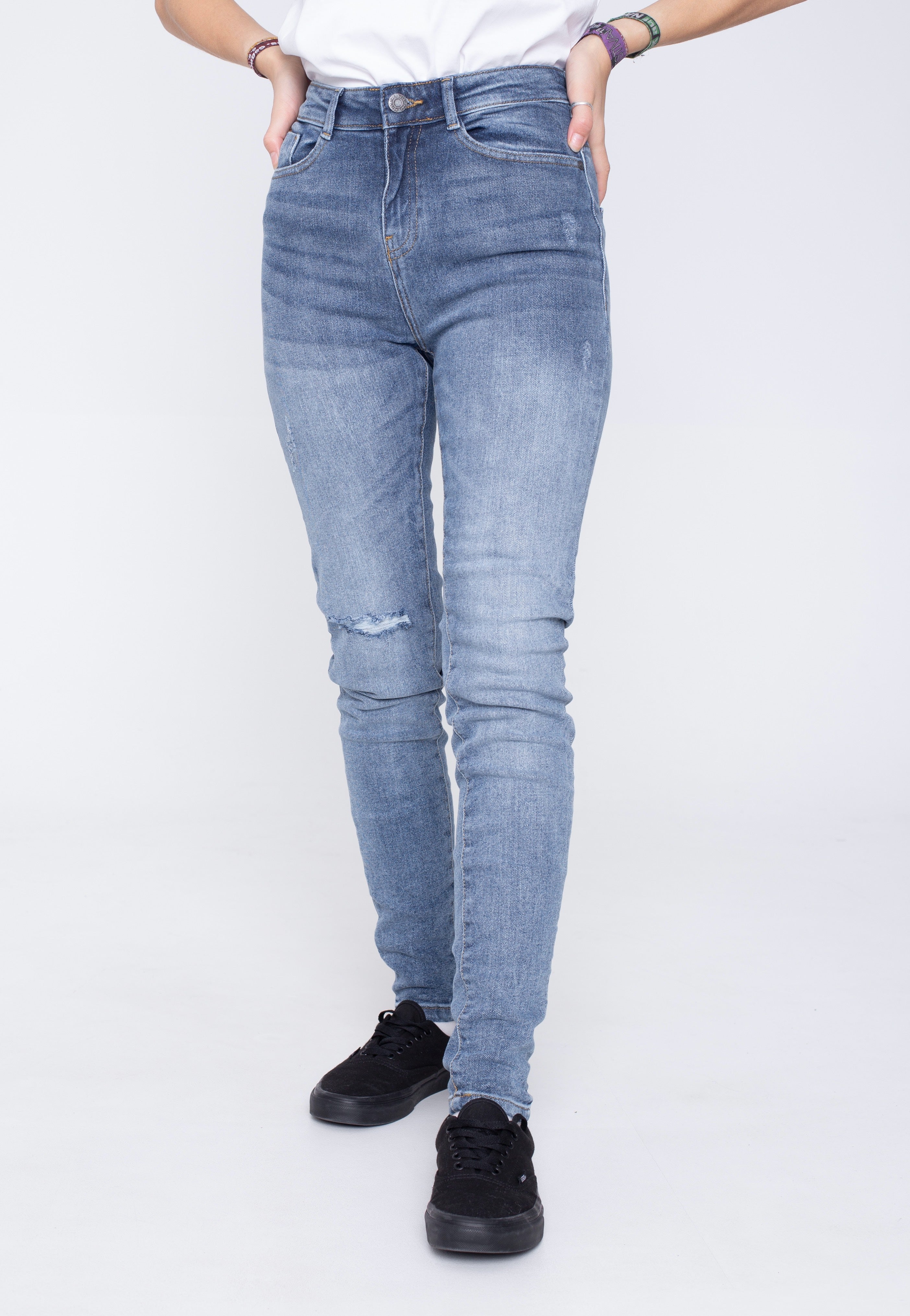 Noisy May - Callie Skinny Des Medium Blue Denim - Jeans | Women-Image