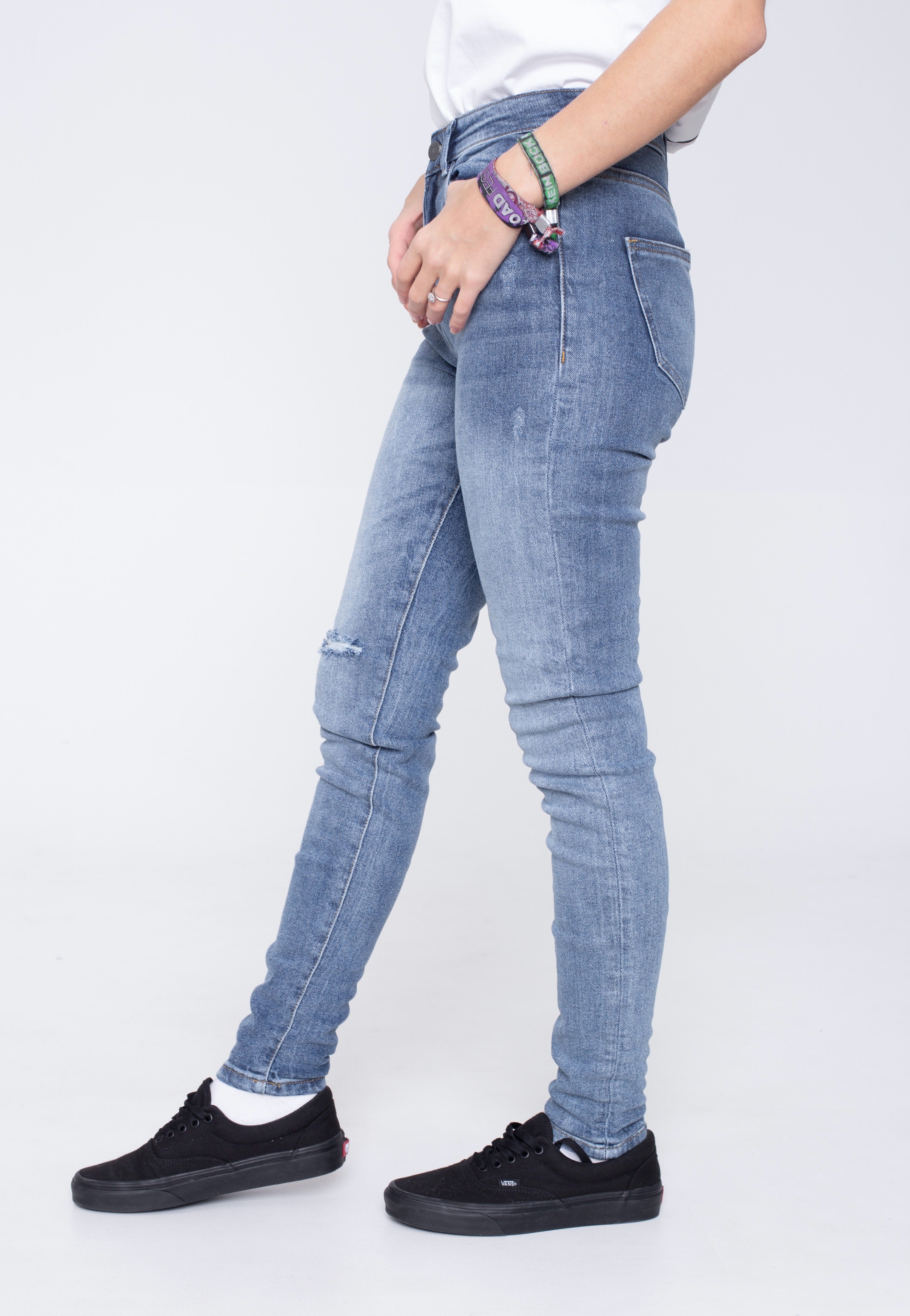 Noisy May - Callie Skinny Des Medium Blue Denim - Jeans | Women-Image