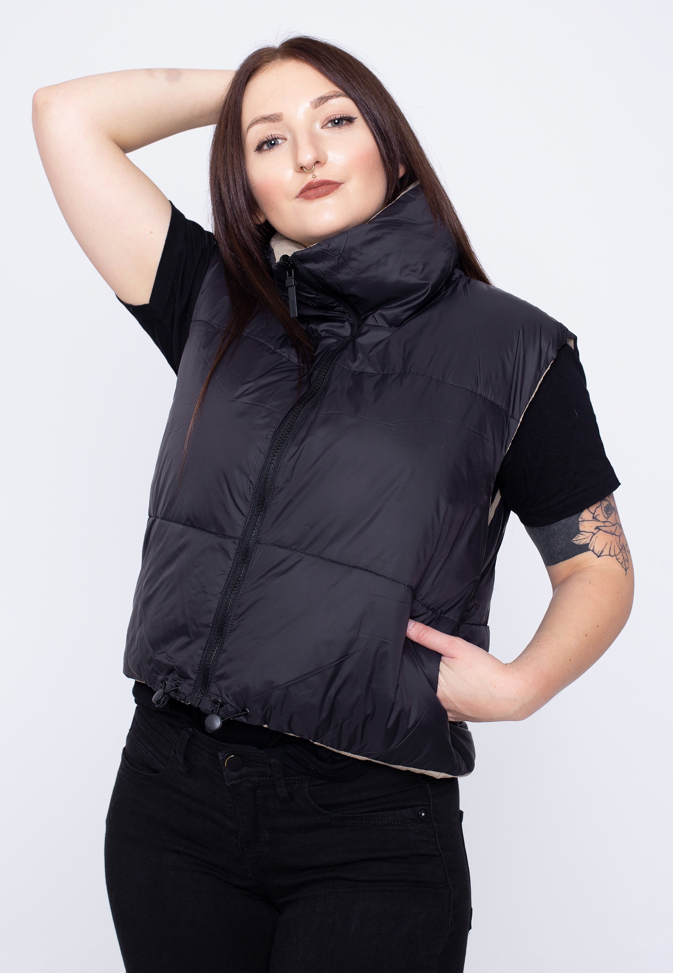 Noisy May - Ales Reversible Black - Vest | Women-Image