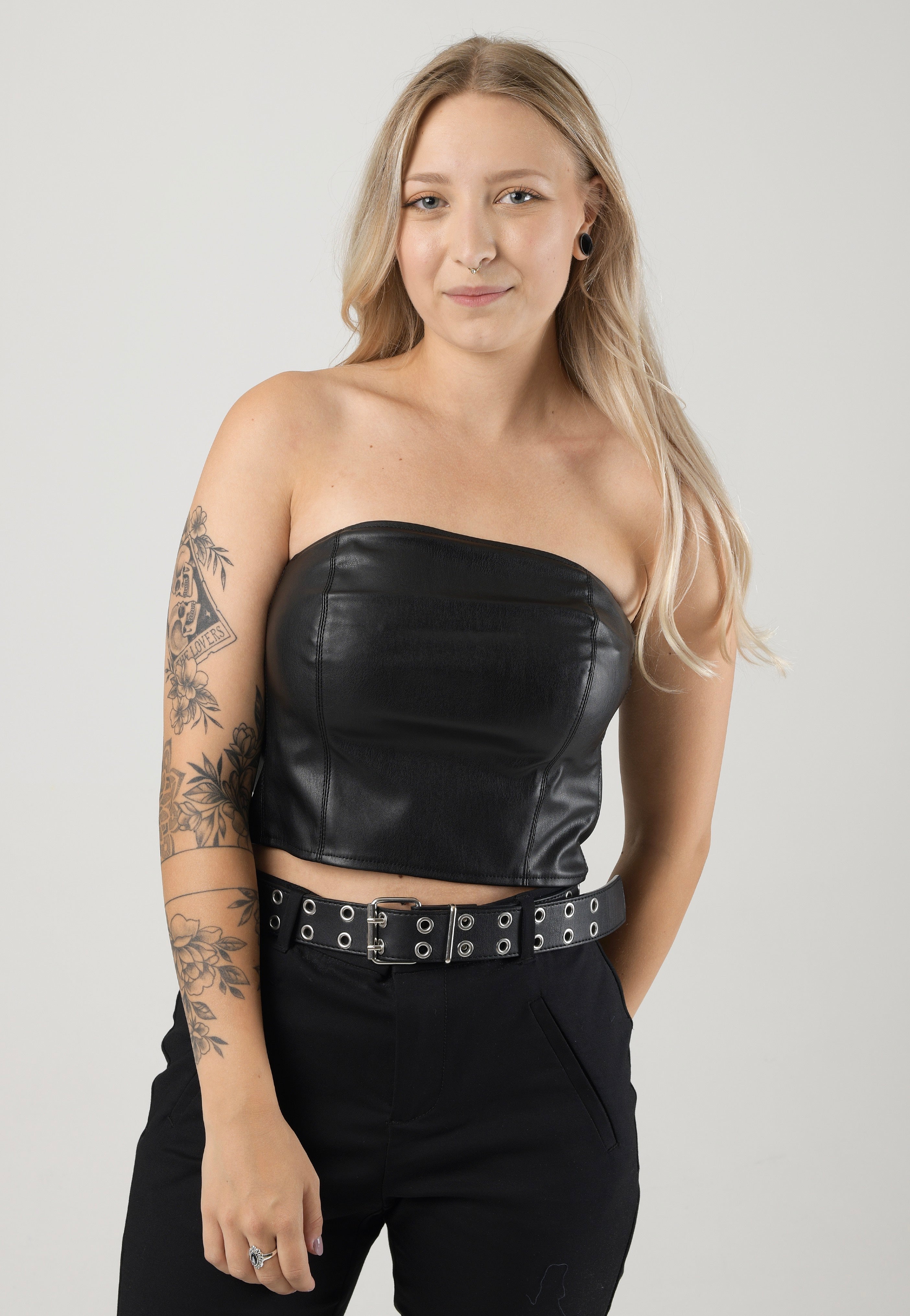 Noisy May - Andy Pu Tube Top Black - Top | Women-Image