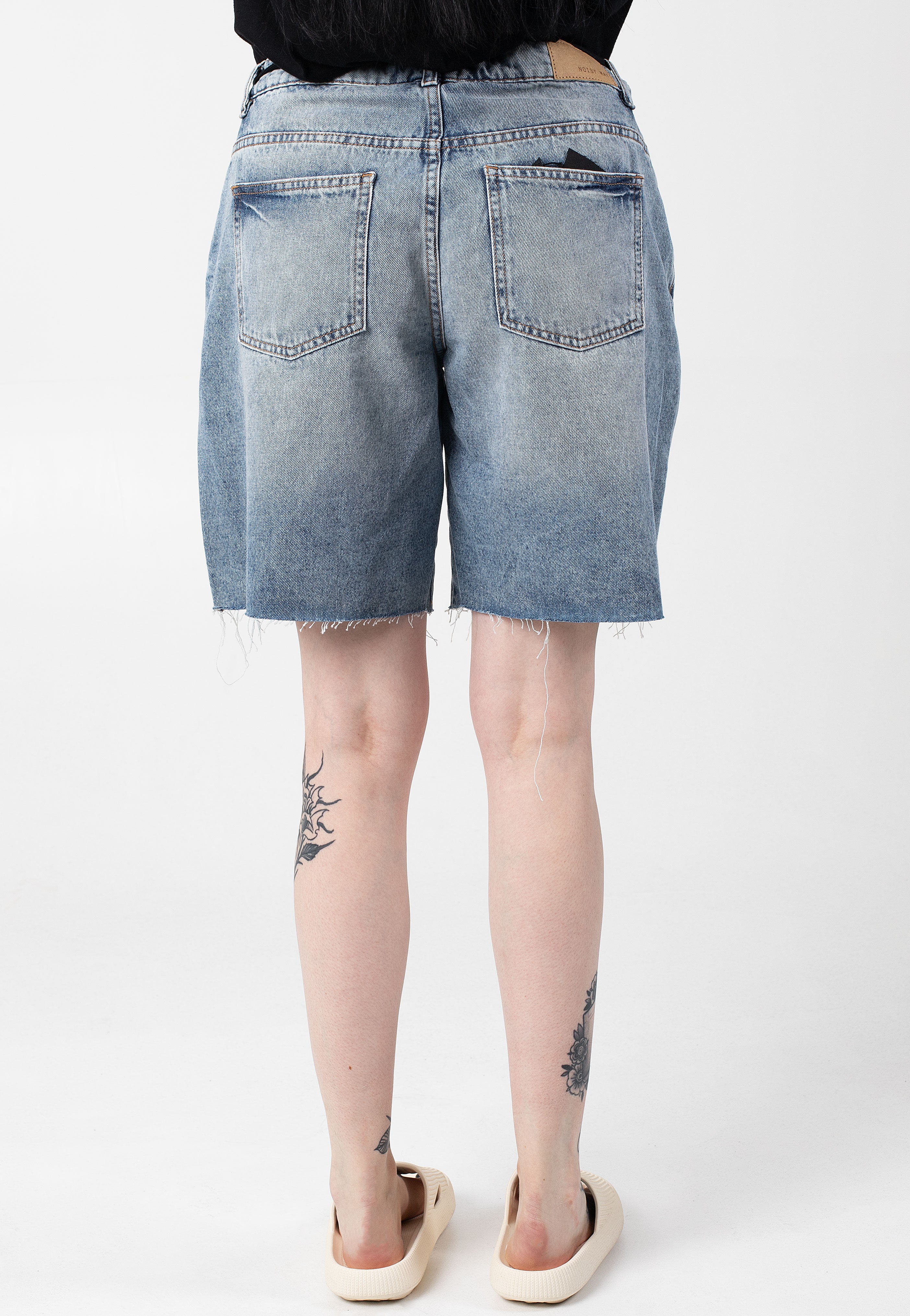 Noisy May - Barba Loose Light Blue Denim - Shorts | Women-Image