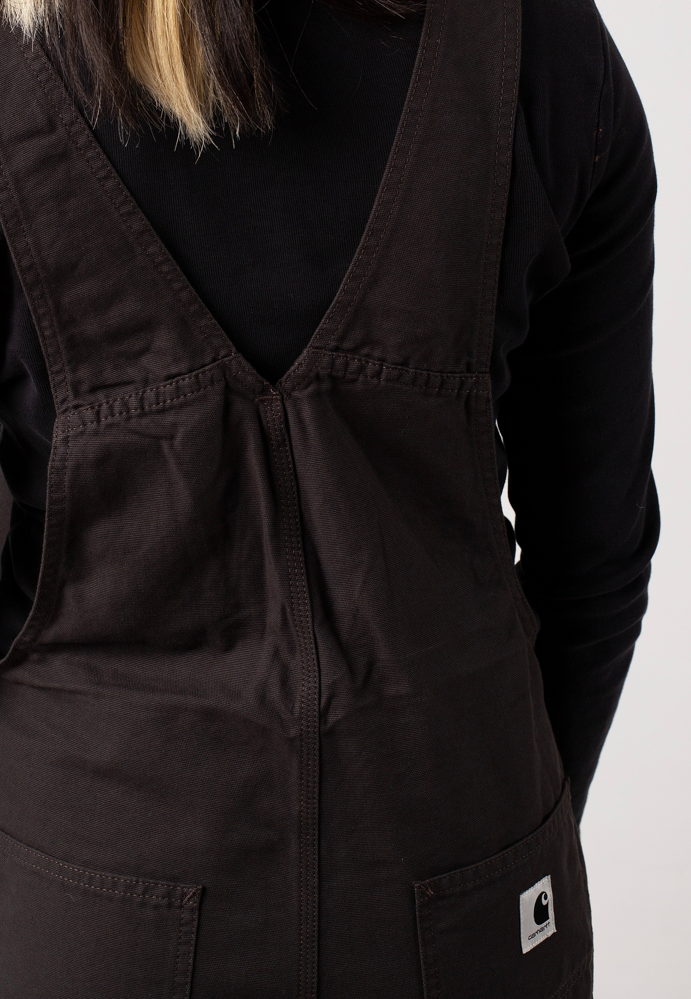 Carhartt WIP - W' Bib Overall Straight Rinsed Tobacco - Dungarees | Women-Image