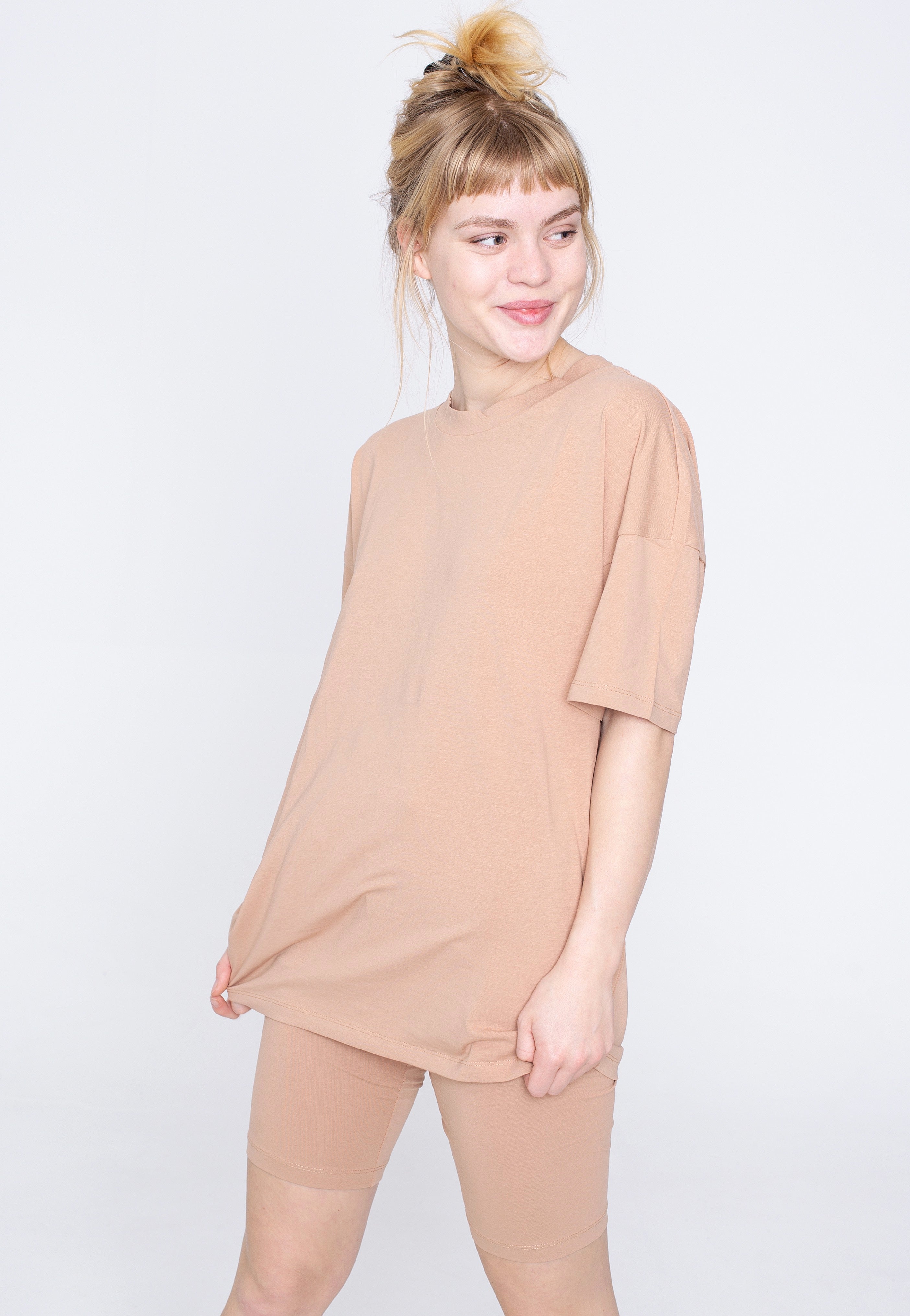 Noisy May - Cecilie Coordinated Set Praline T-Shirt und Pants - Set | Women-Image