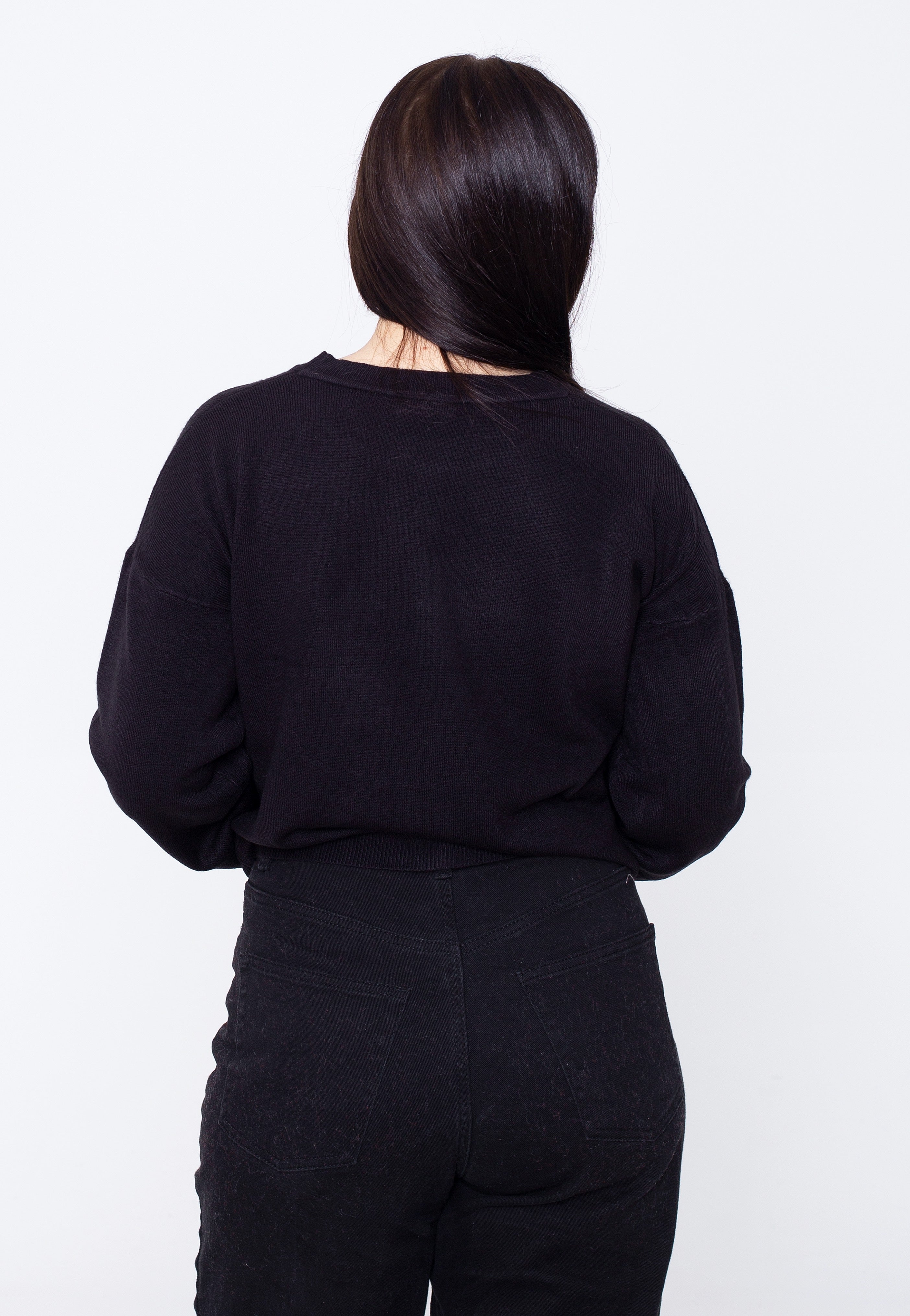 Noisy May - Chen O Neck Knit Black - Pullover | Women-Image