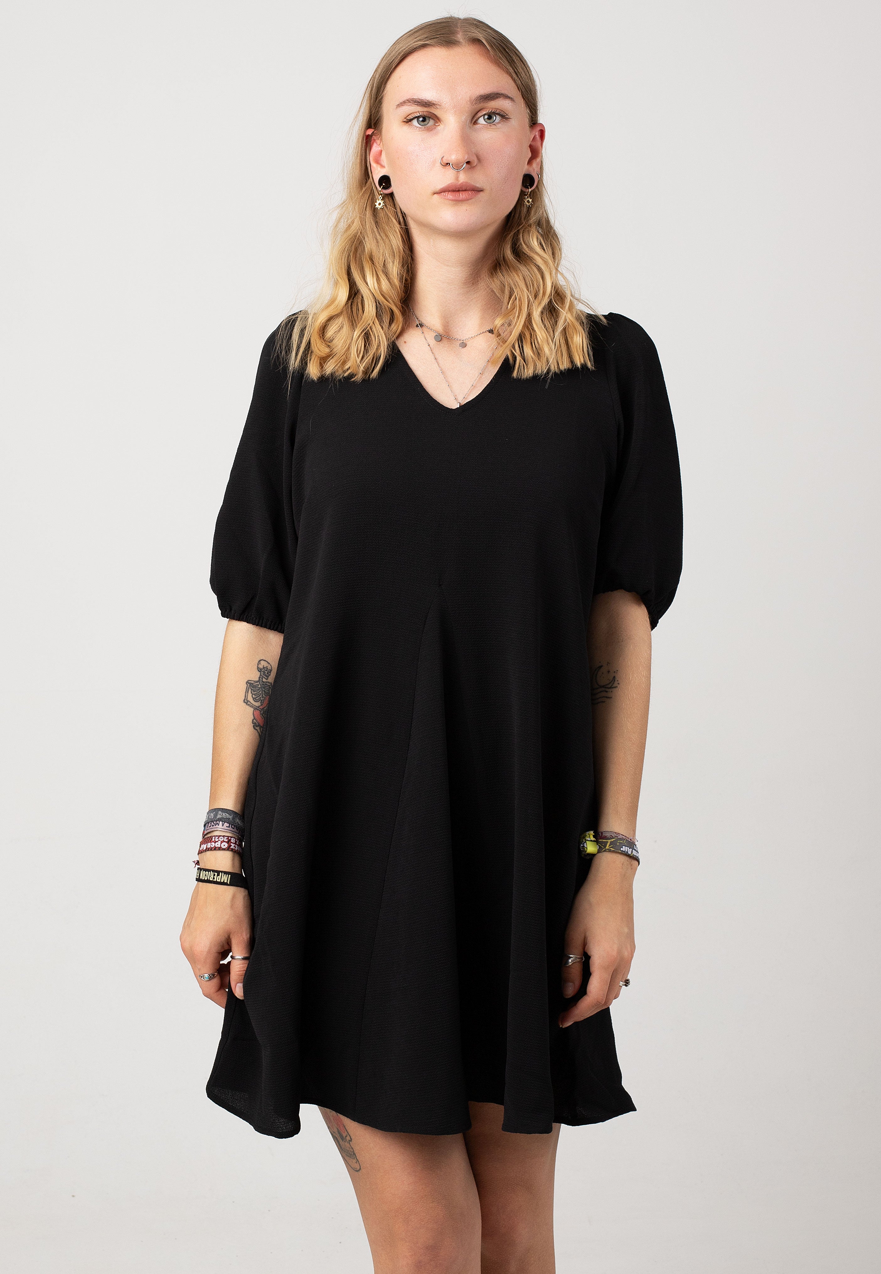 Noisy May - Clara Willow 3/4 Black - Dress | Women-Image