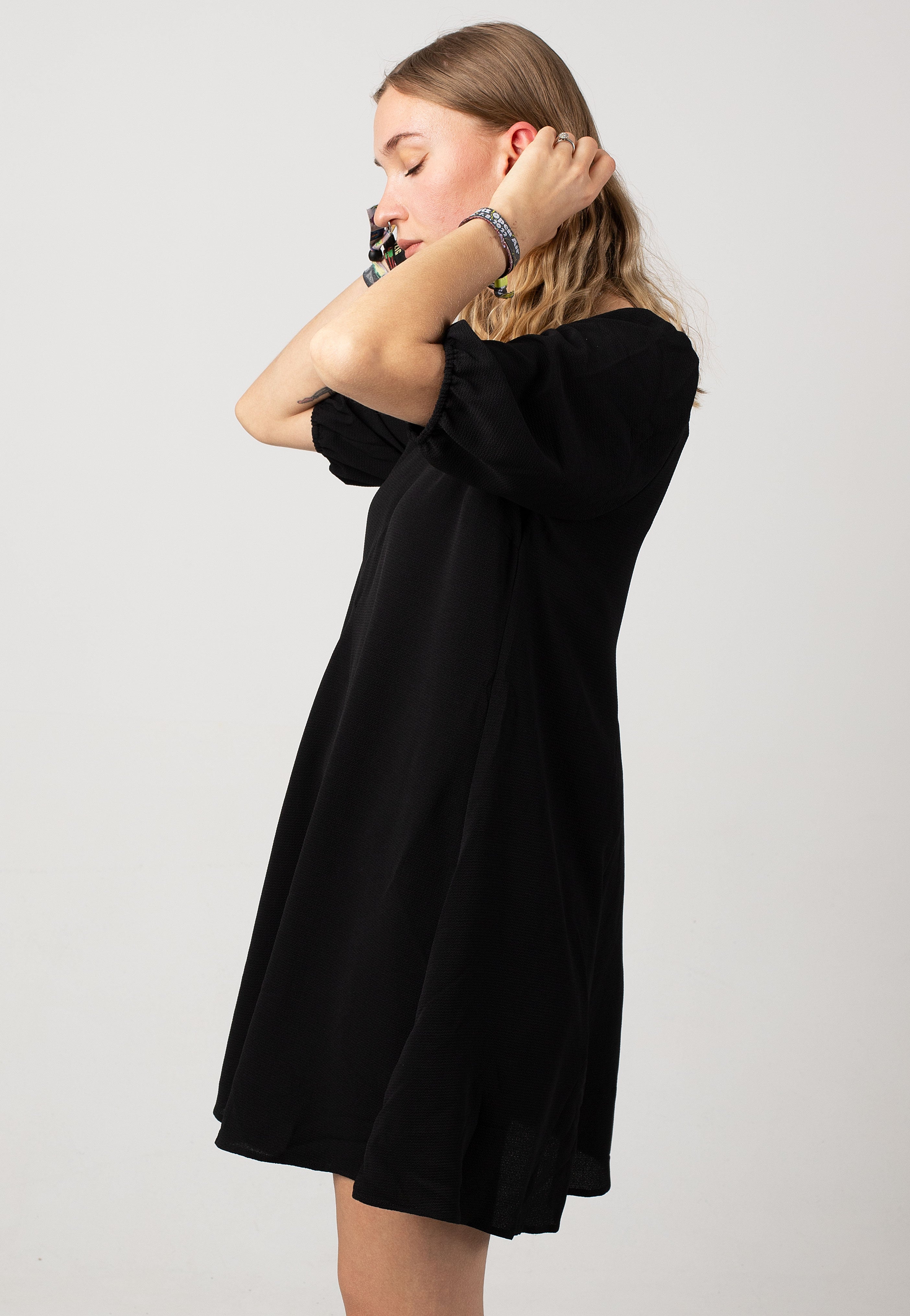 Noisy May - Clara Willow 3/4 Black - Dress | Women-Image