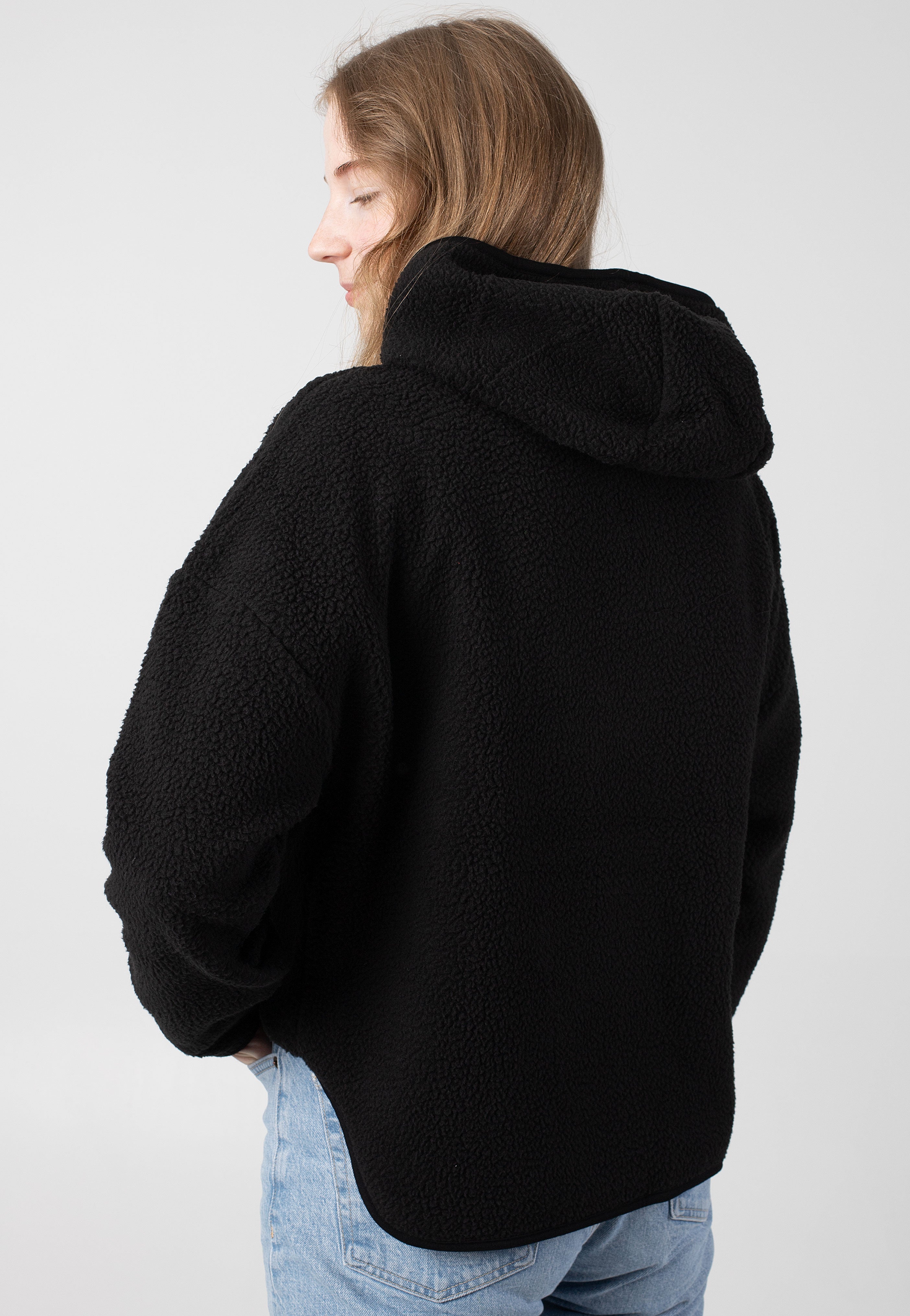 Noisy May - Cozy Halfway Zip Black - Hoodie | Women-Image