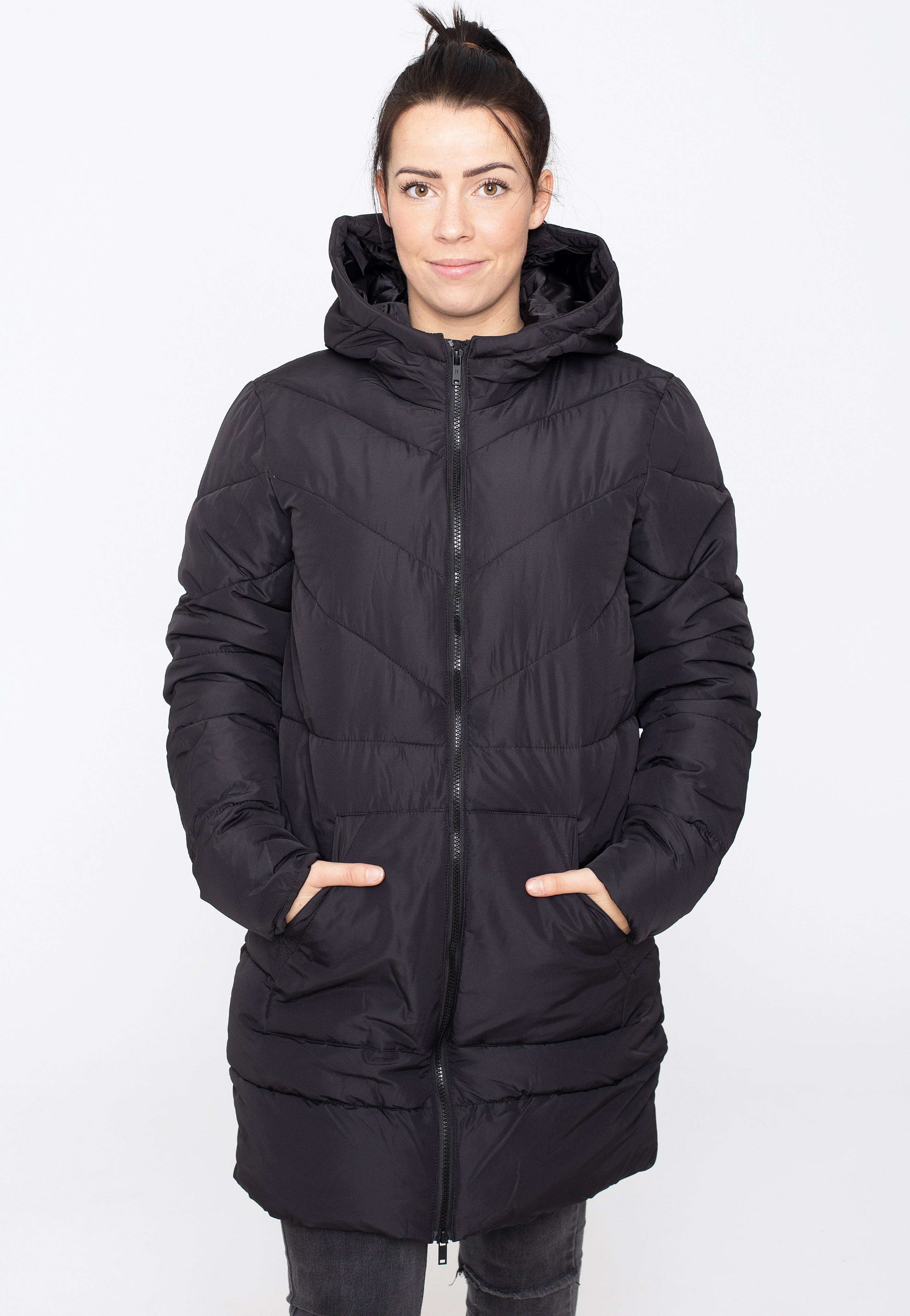 Noisy May - Dalcon Long Black - Jacket | Women-Image