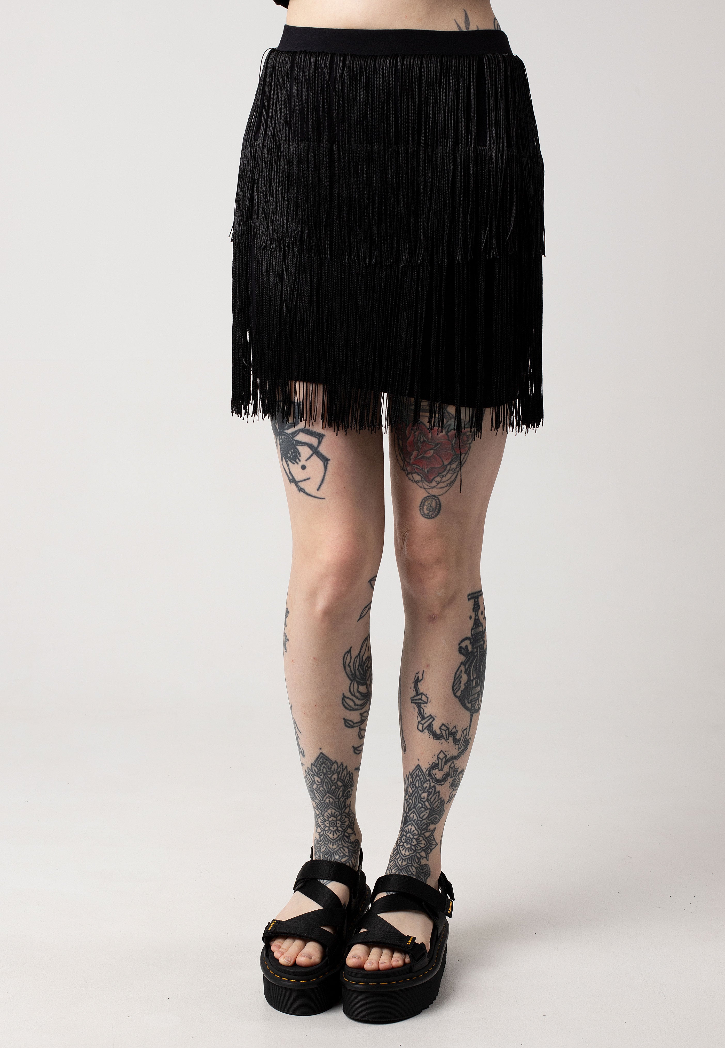 Noisy May - Dallas Black Fringes - Skirt | Women-Image