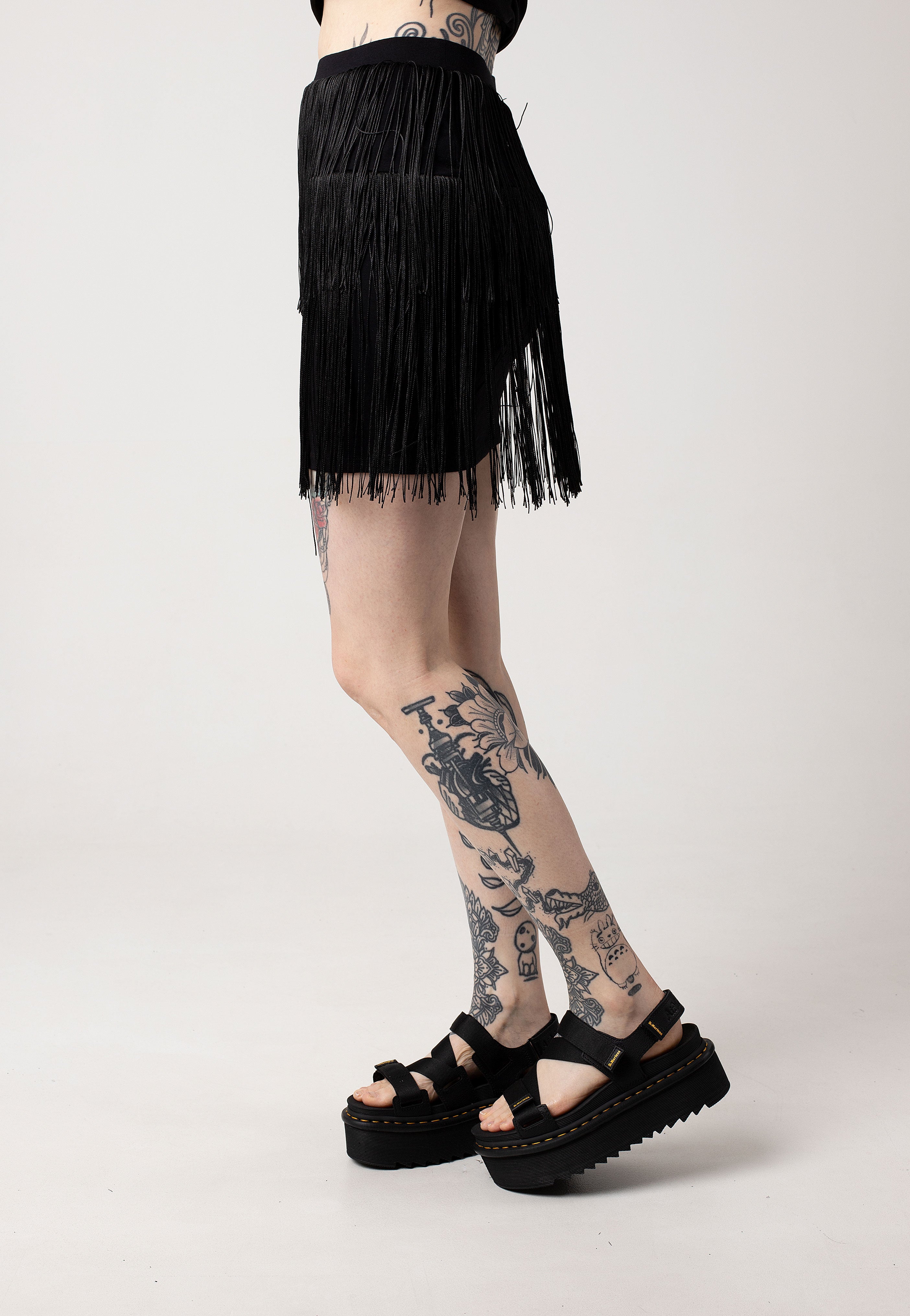 Noisy May - Dallas Black Fringes - Skirt | Women-Image