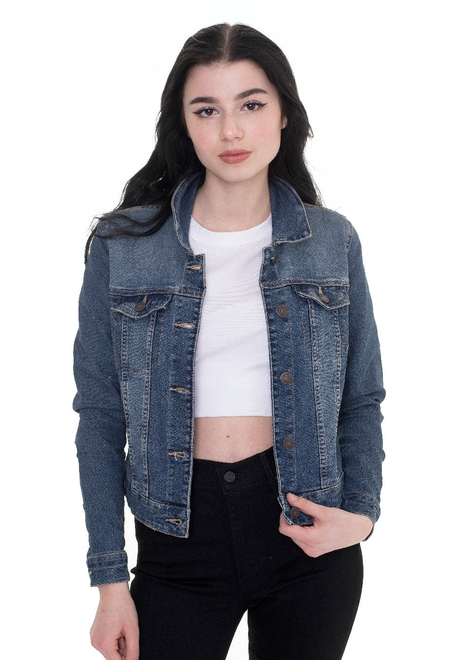 Noisy May - Debra Medium Blue Denim - Jeans Jacket | Women-Image