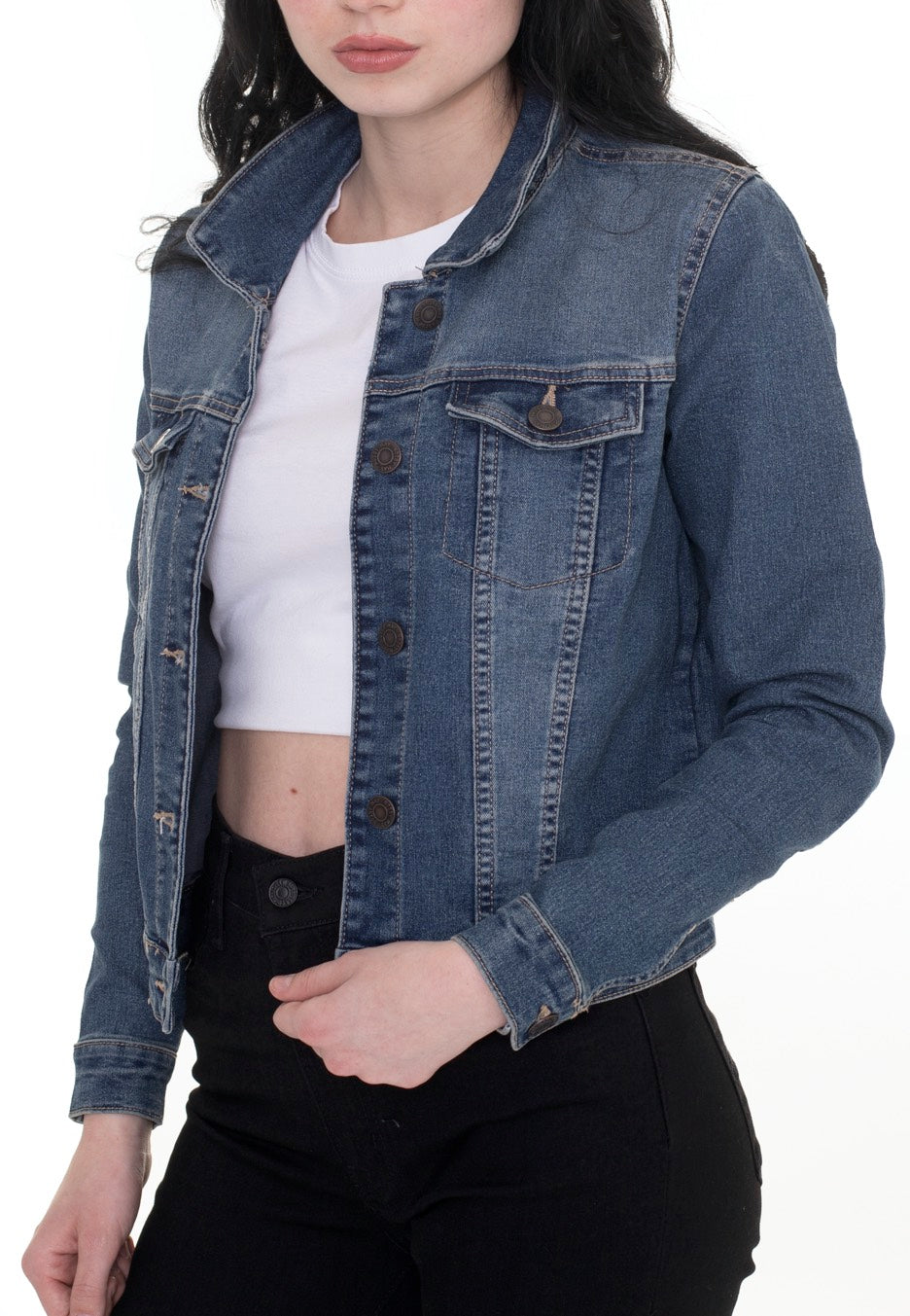 Noisy May - Debra Medium Blue Denim - Jeans Jacket | Women-Image