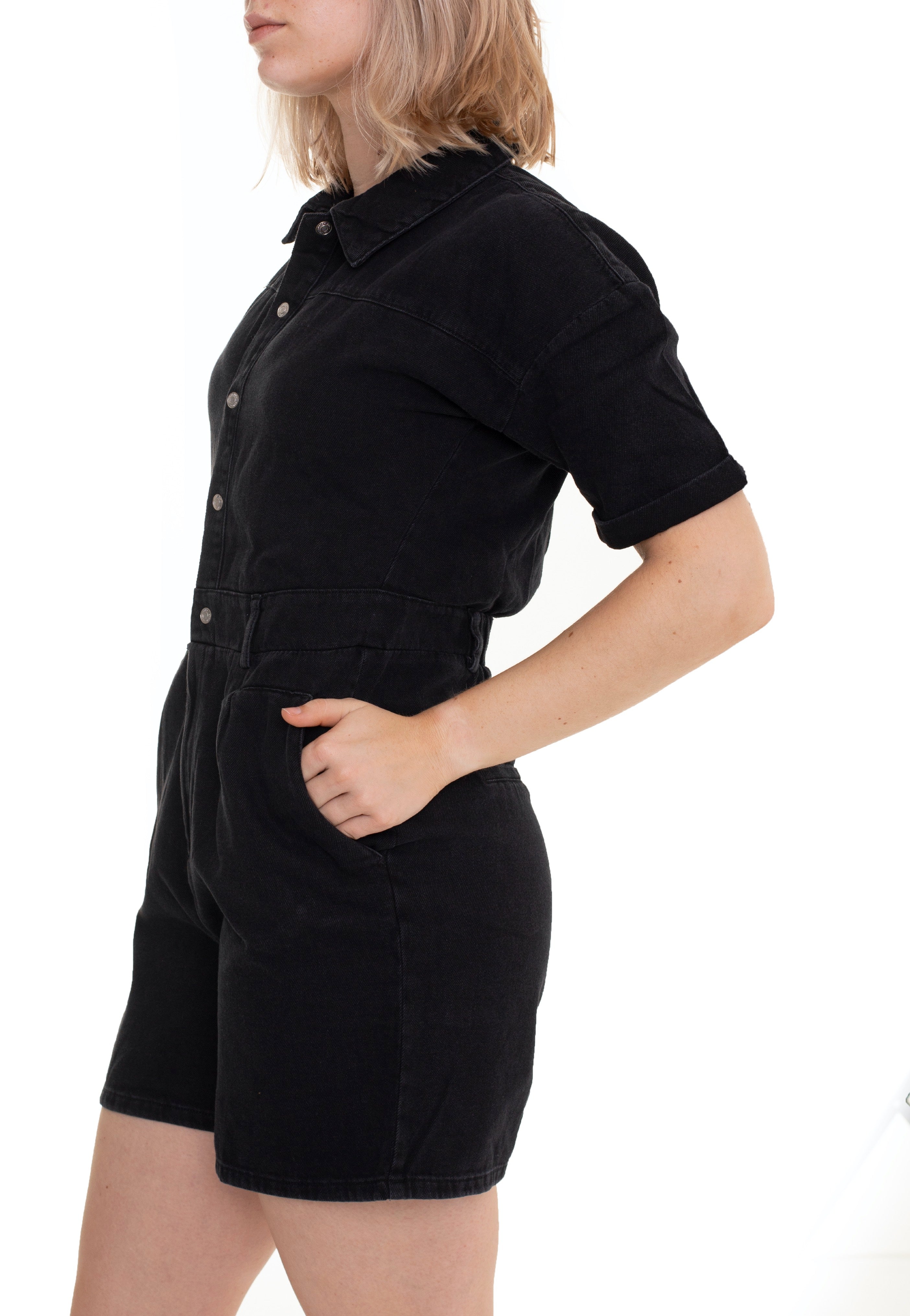 Noisy May - Denise Playsuit Black Denim - Jumpsuit | Women-Image