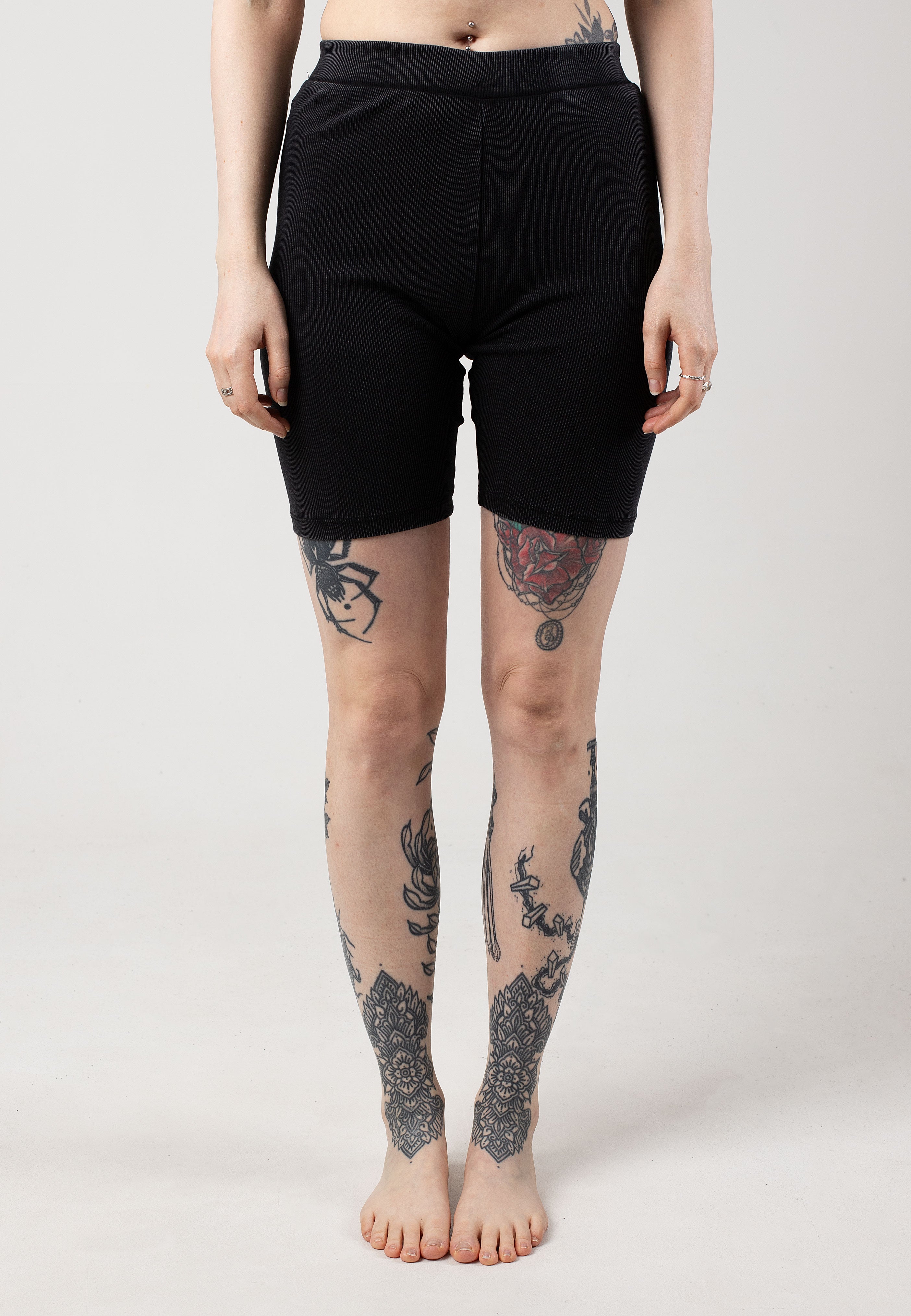 Noisy May - Edda Wash Biker Black Wash - Shorts | Women-Image