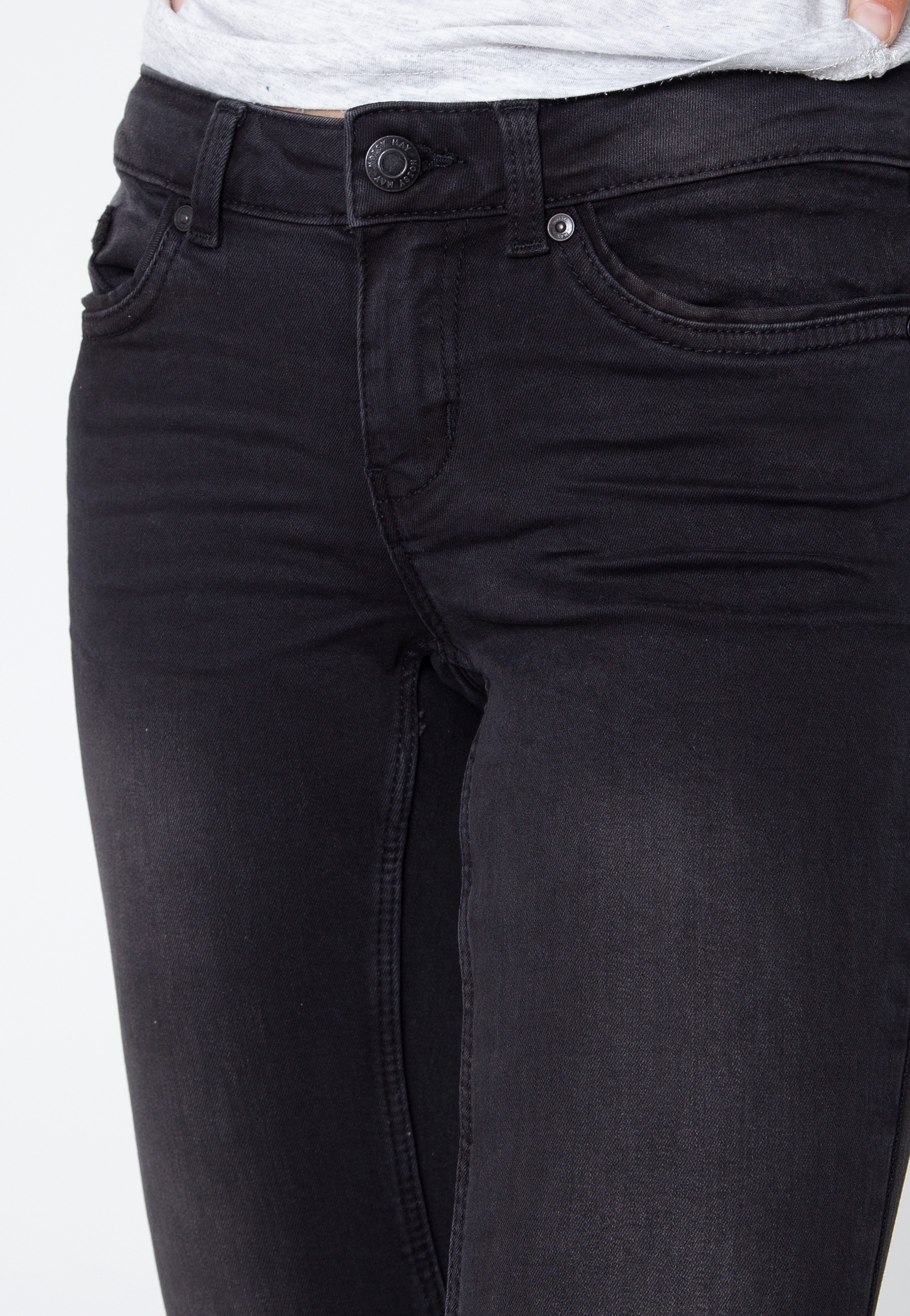 Noisy May - Eve Pocket Piping Black - Jeans | Women-Image