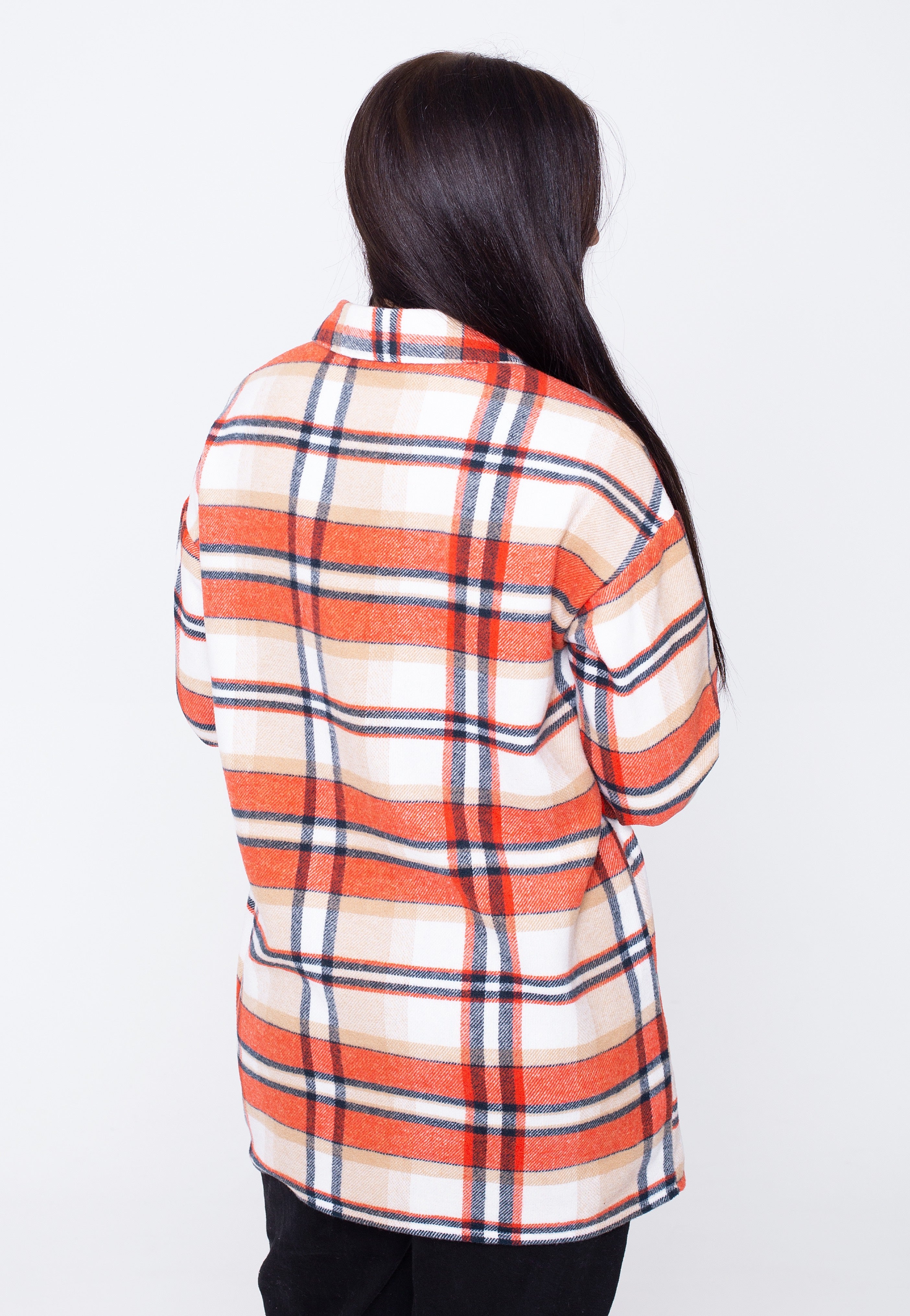 Noisy May - Flanny Long Shacket Hazelnut - Shirt | Women-Image