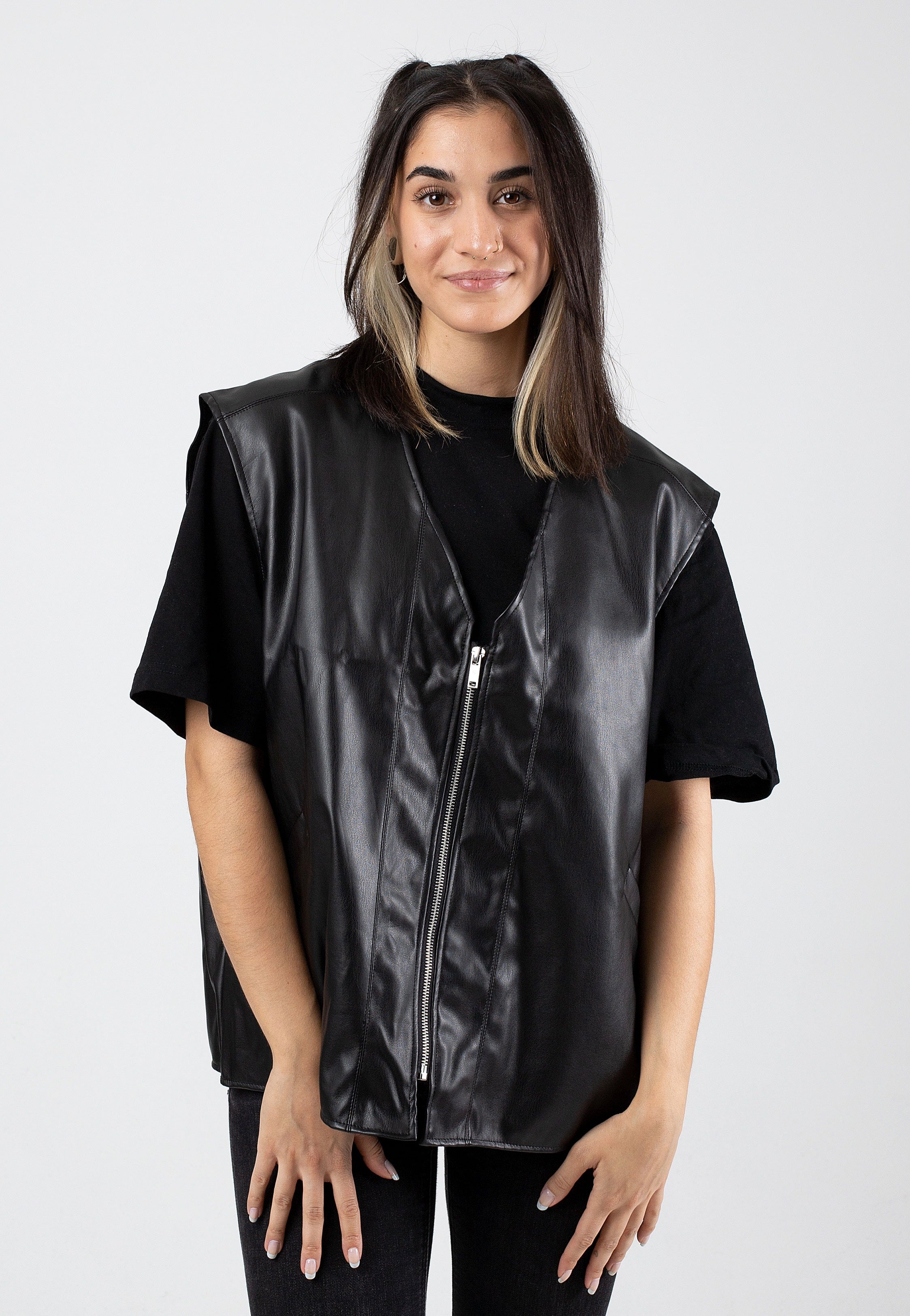 Noisy May - Gino Oversize Black - Vest | Women-Image