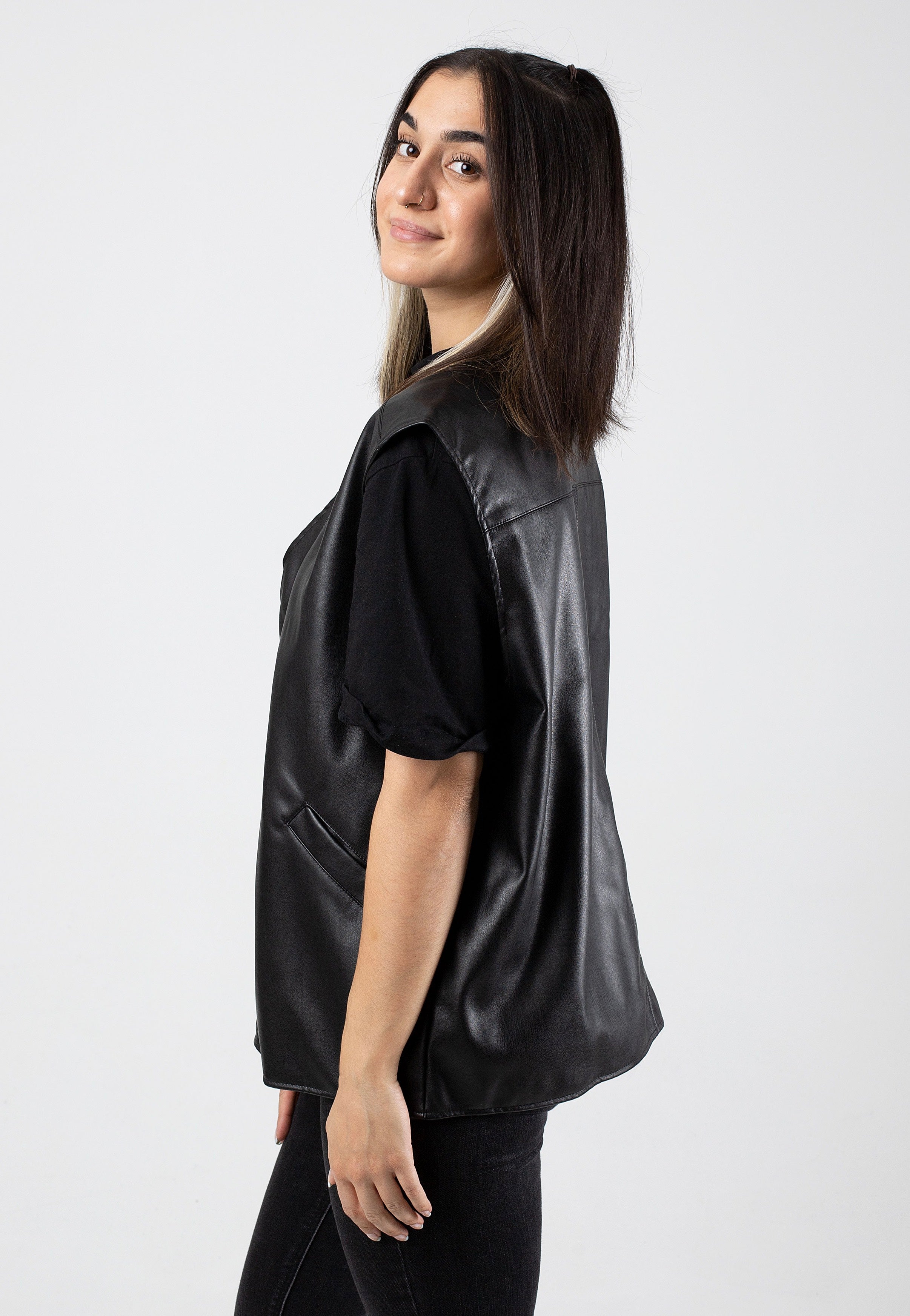 Noisy May - Gino Oversize Black - Vest | Women-Image