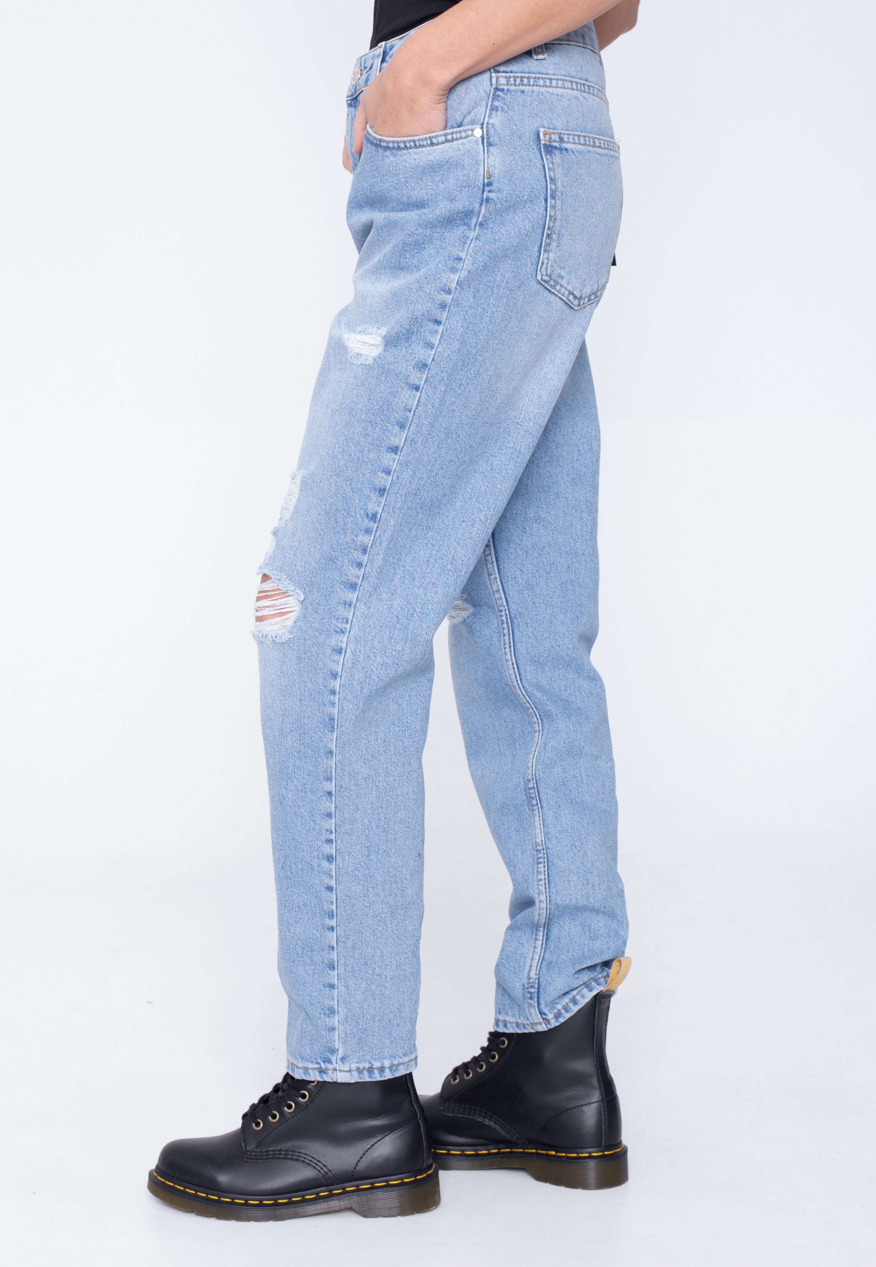 Noisy May - Isabel Mom Dest Light Blue Denim - Jeans | Women-Image