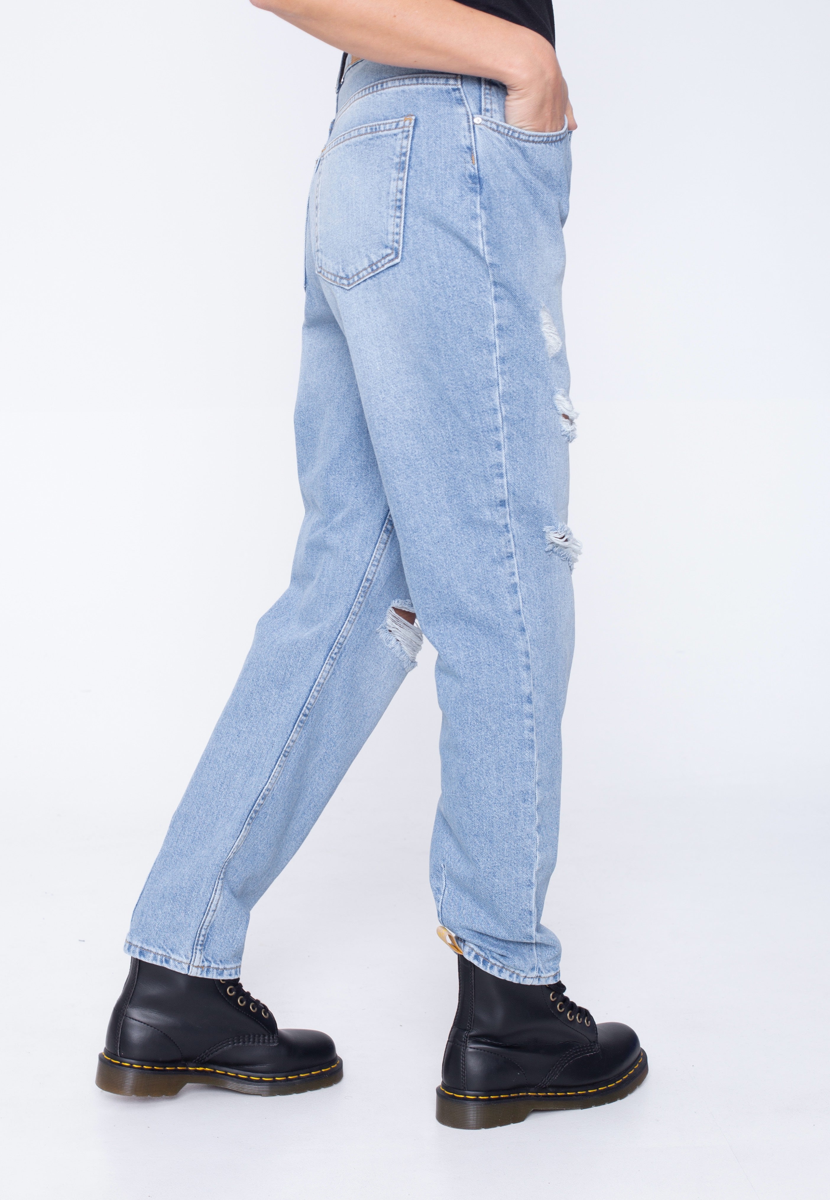 Noisy May - Isabel Mom Dest Light Blue Denim - Jeans | Women-Image