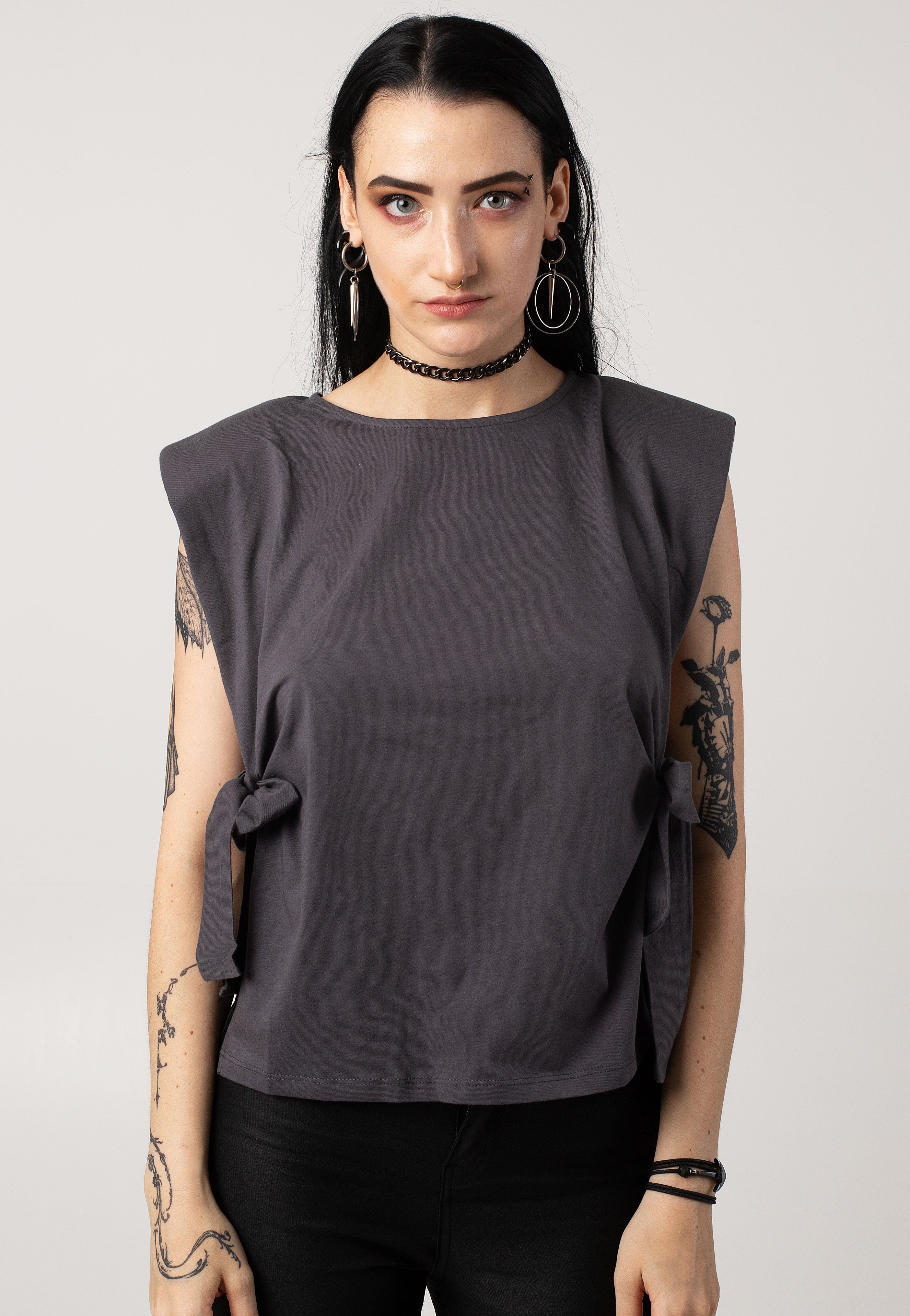 Noisy May - Jaz Padded Asphalt - Top | Women-Image