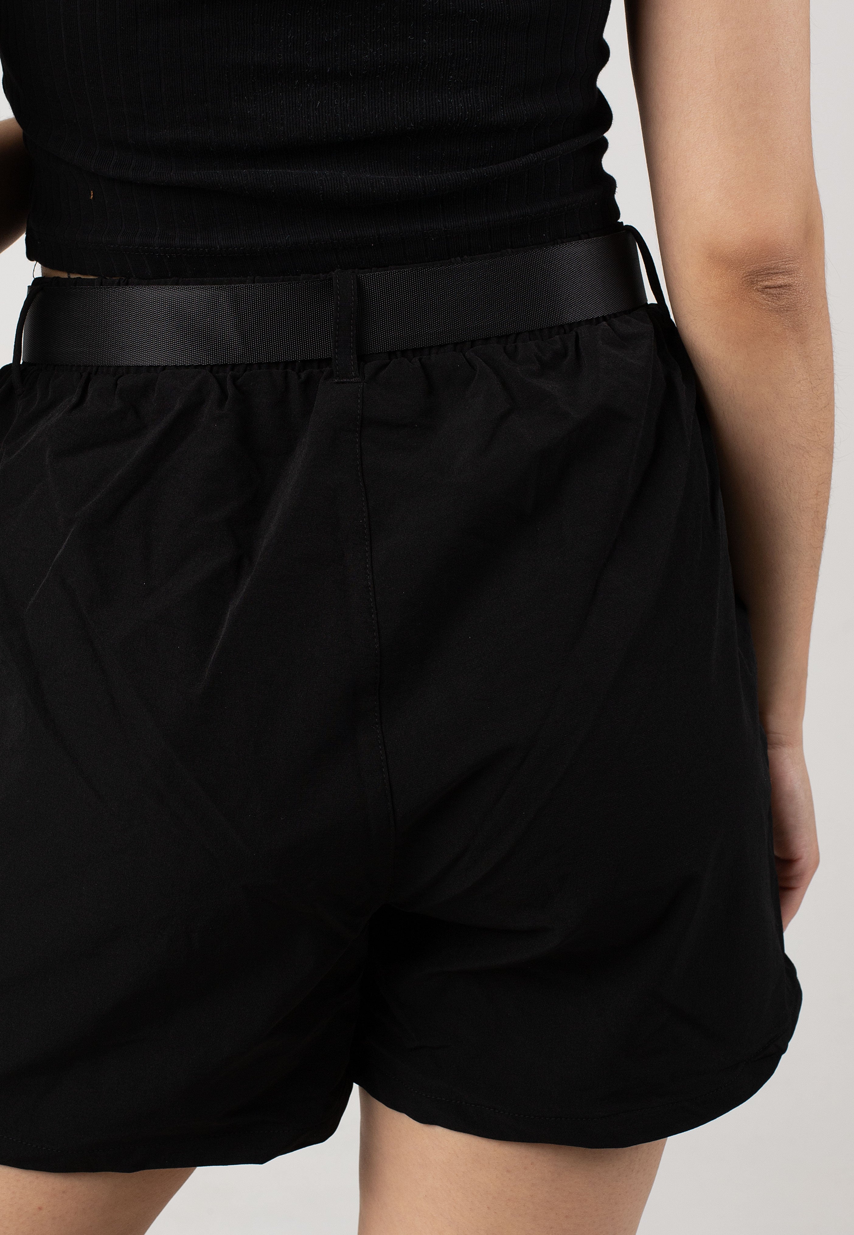 Noisy May - Kirby Cargo With Belt Black - Shorts | Women-Image