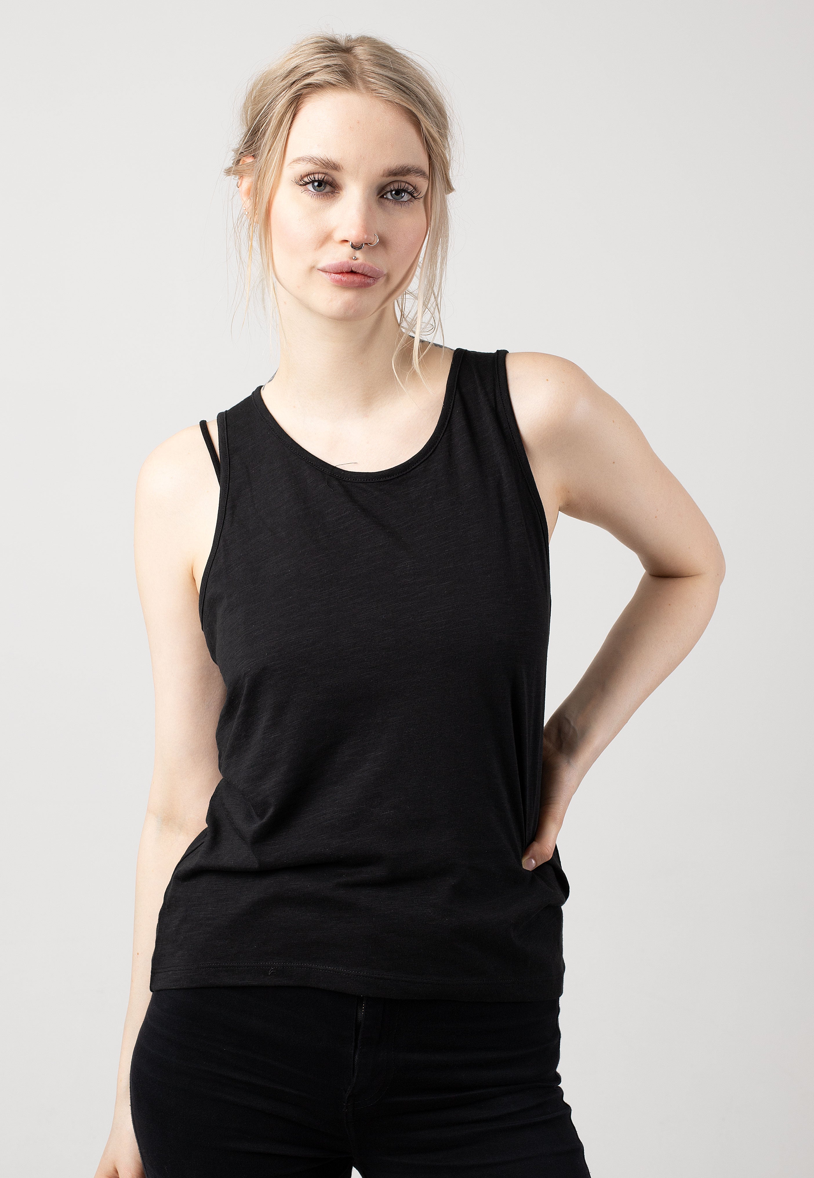 Noisy May - Mathilde Loose Black - Tank | Women-Image