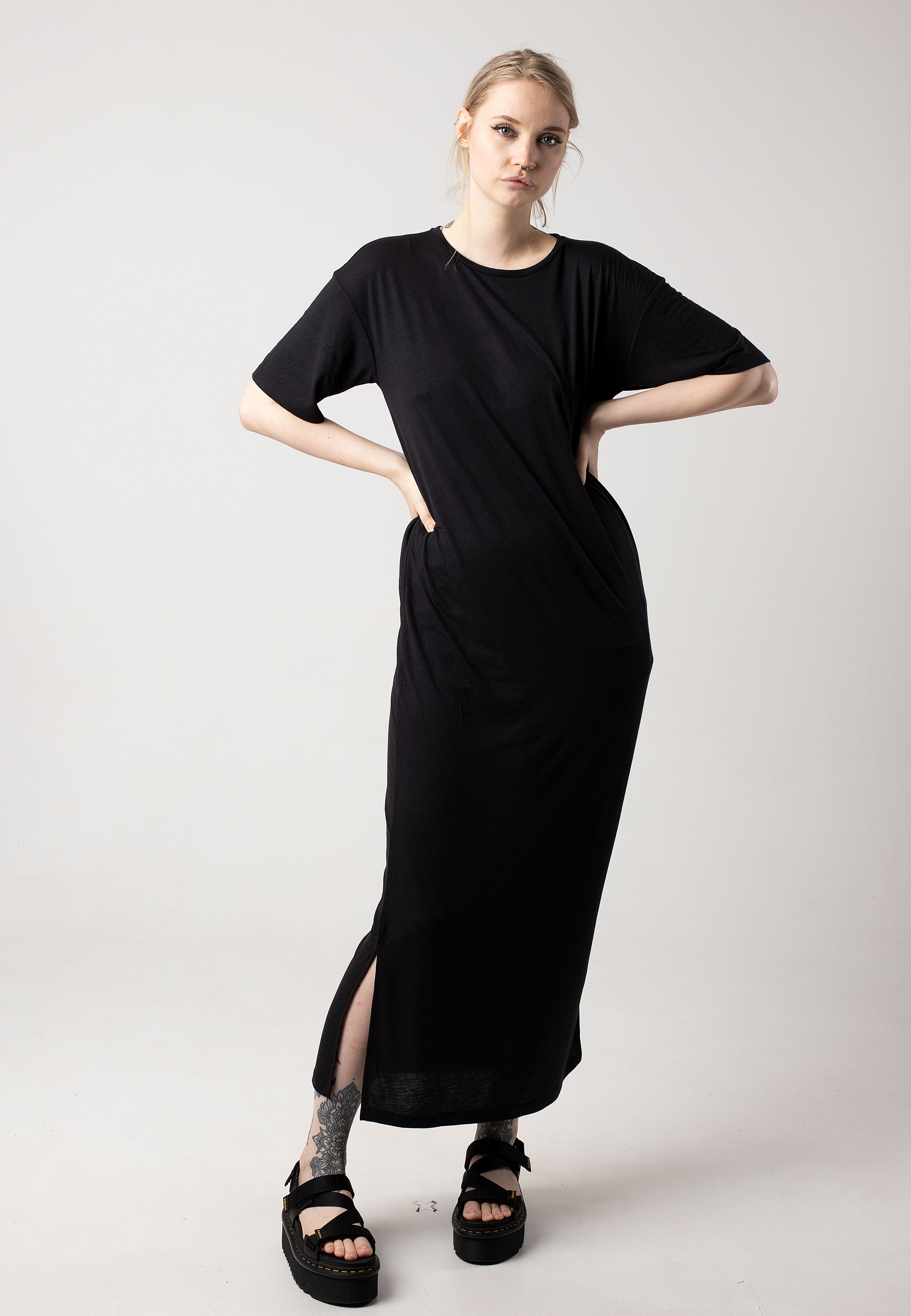 Noisy May - Mayden 2/4 Long Black - Dress | Women-Image