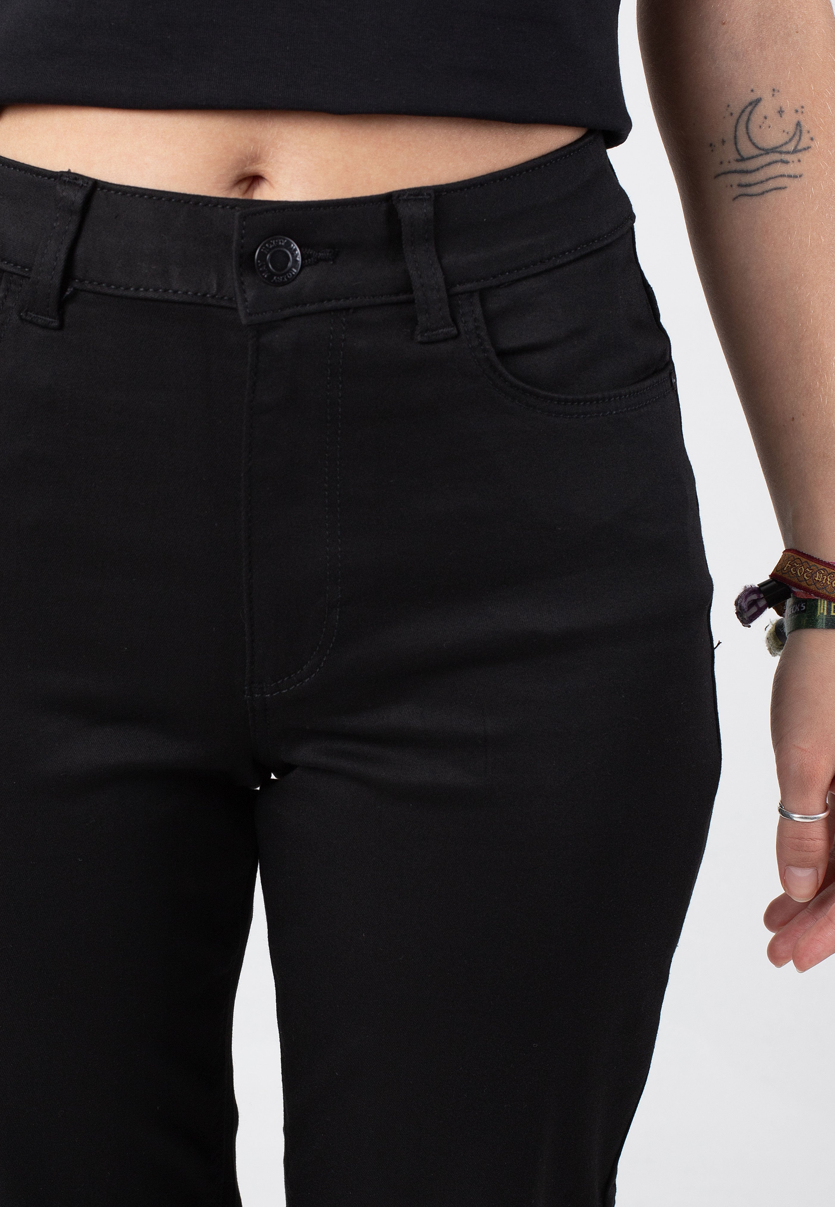 Noisy May - Moni Hw Straight Black Denim - Jeans | Women-Image