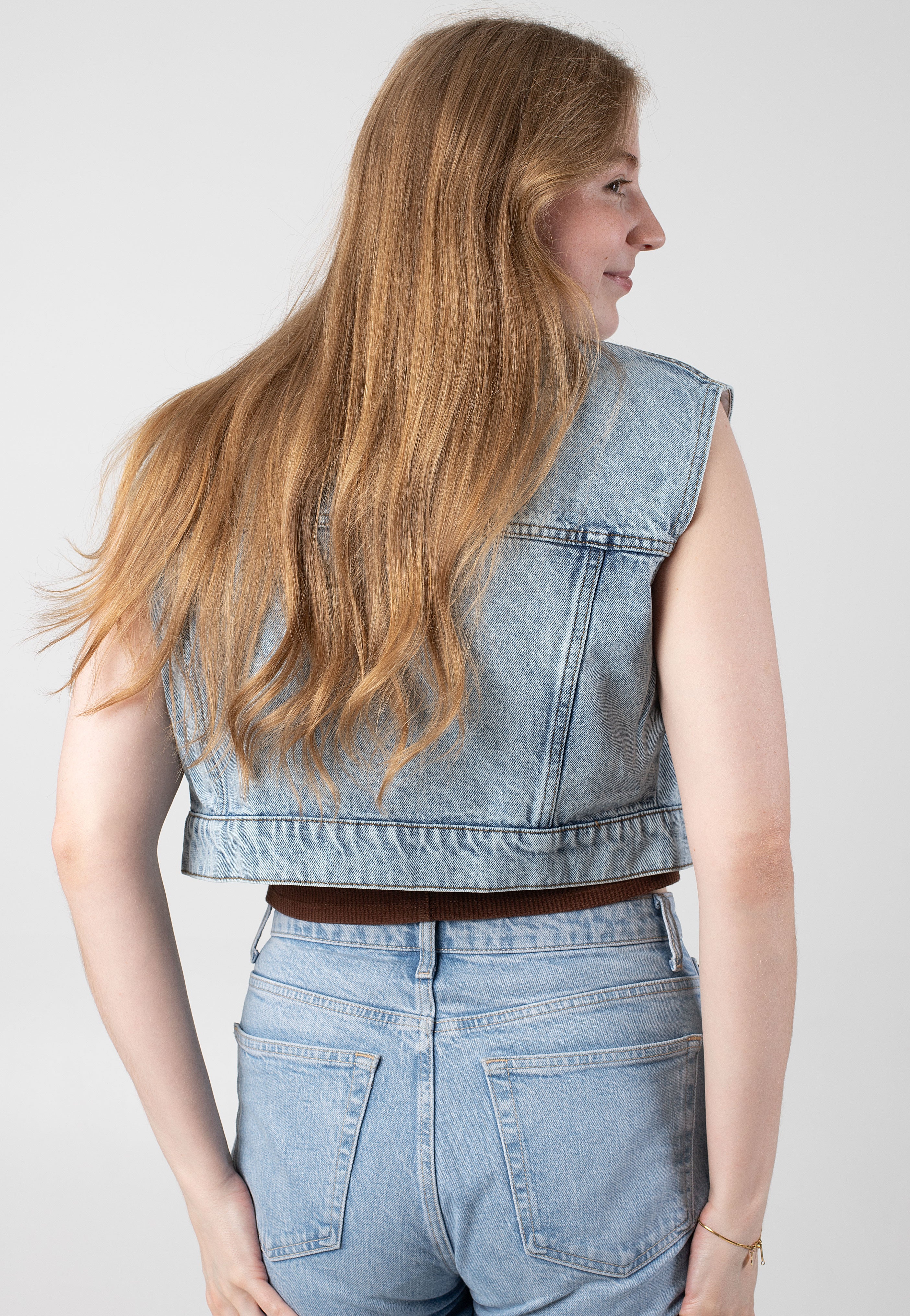 Noisy May - Nathi Light Blue Denim - Vest | Women-Image